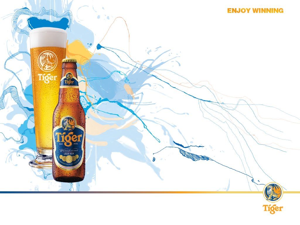 Enjoy Winning. Tiger beer, Free beer, Creative poster design