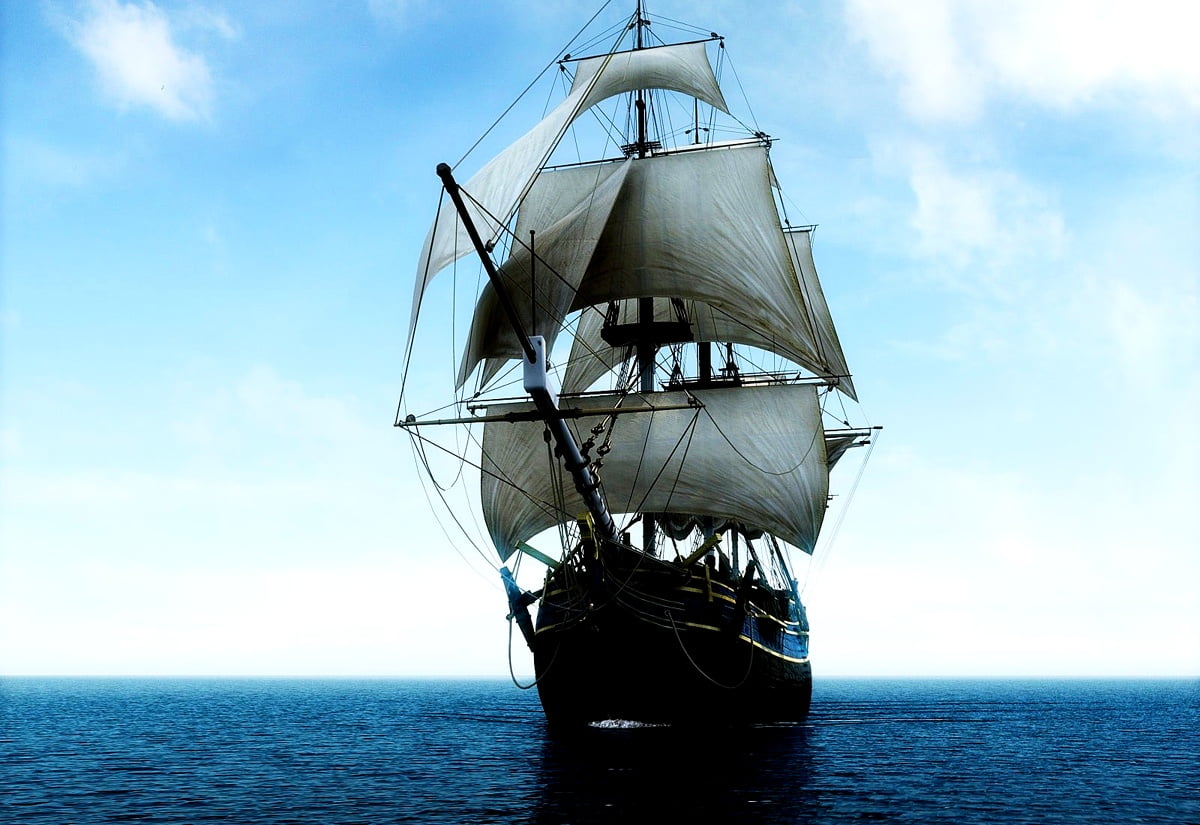 Laptop Frigate, Sailing Ship, Boat background. Download TOP Free photo