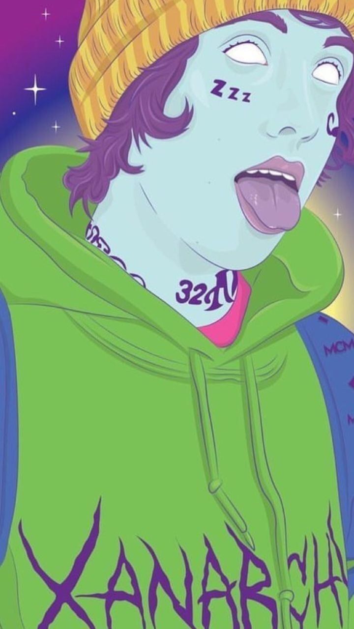 Cartoon Lil Xan Wallpaper