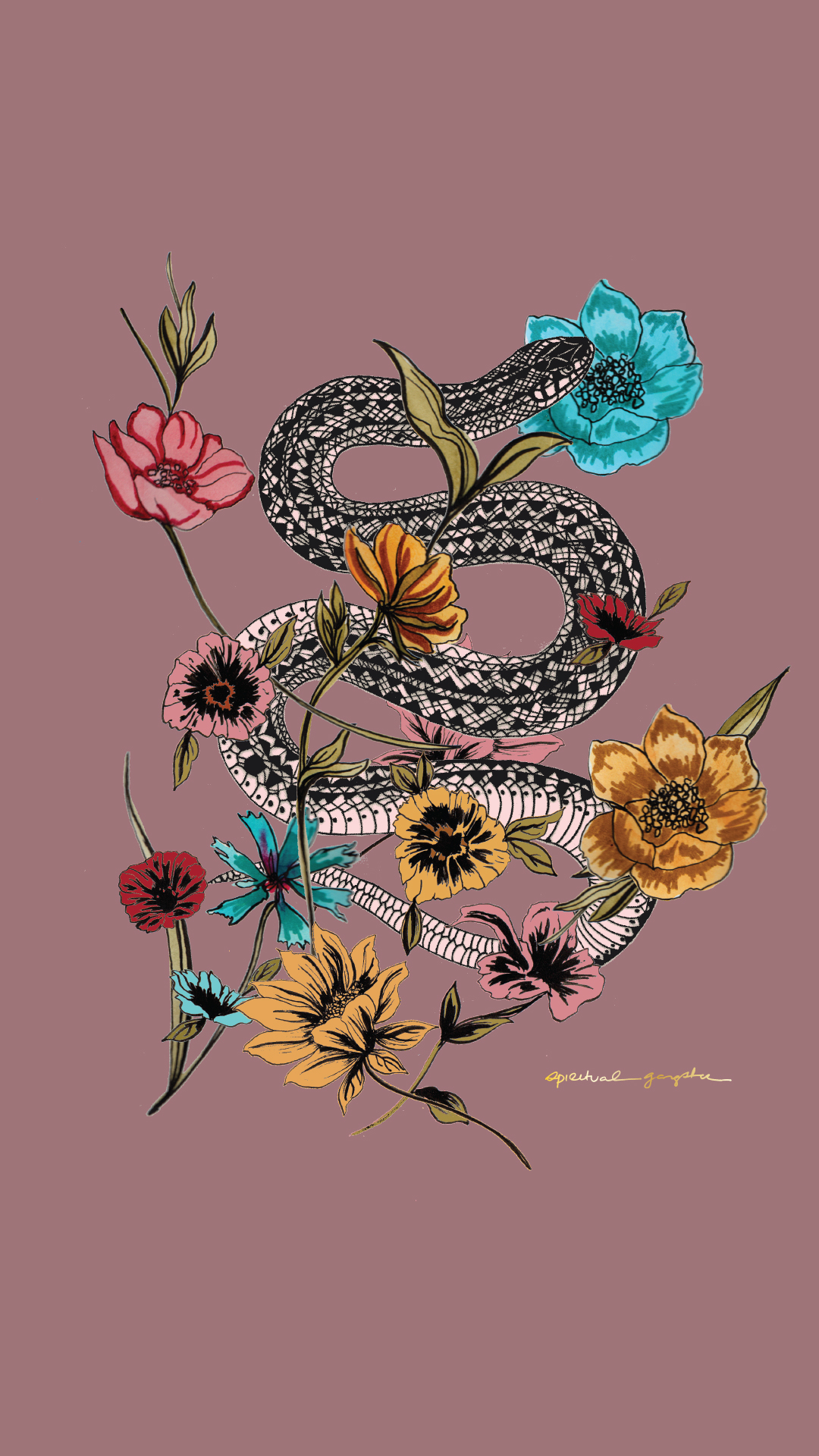 Instant Vibes: Downloadable Digital Wallpaper