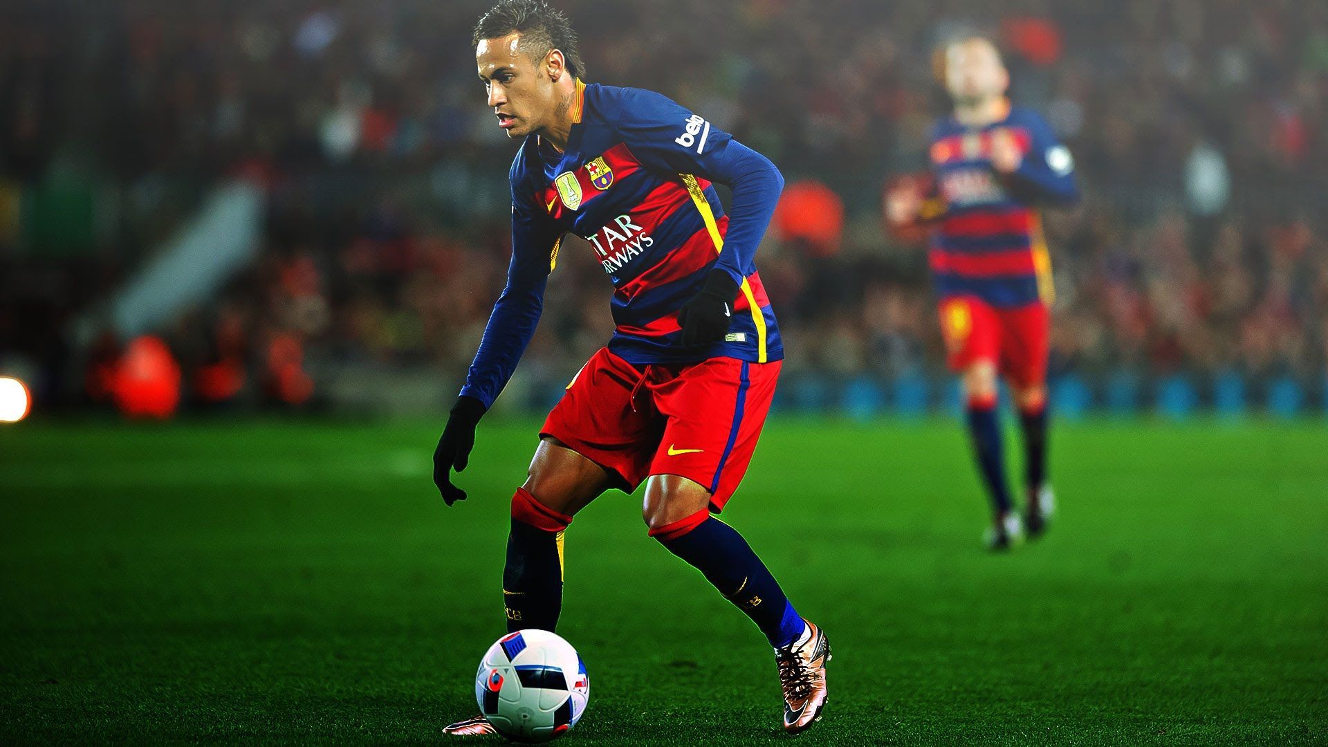 Neymar Football Soccer Player Free HD Ball With Run Mobile Desktop Bakground Download Wallpaper Photo