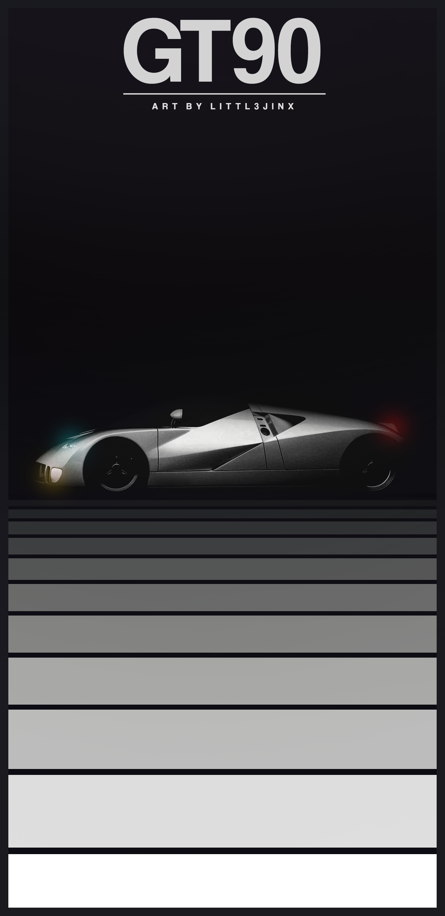 Made This Poster Wallpaper As A Tribute To The Ford GT90, I've Always Been Obsessed With The Design Of This Car, One Of My Favourite Concepts Of All Time