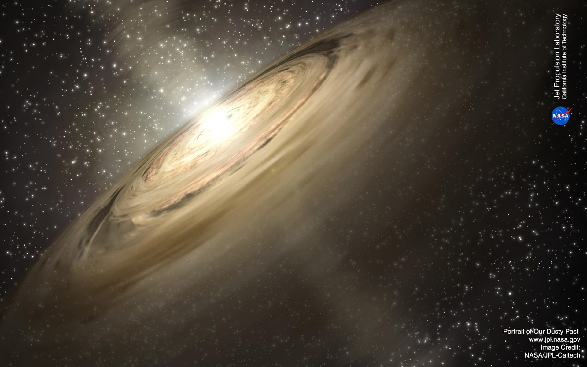 Dusty Disk Space Wallpaper