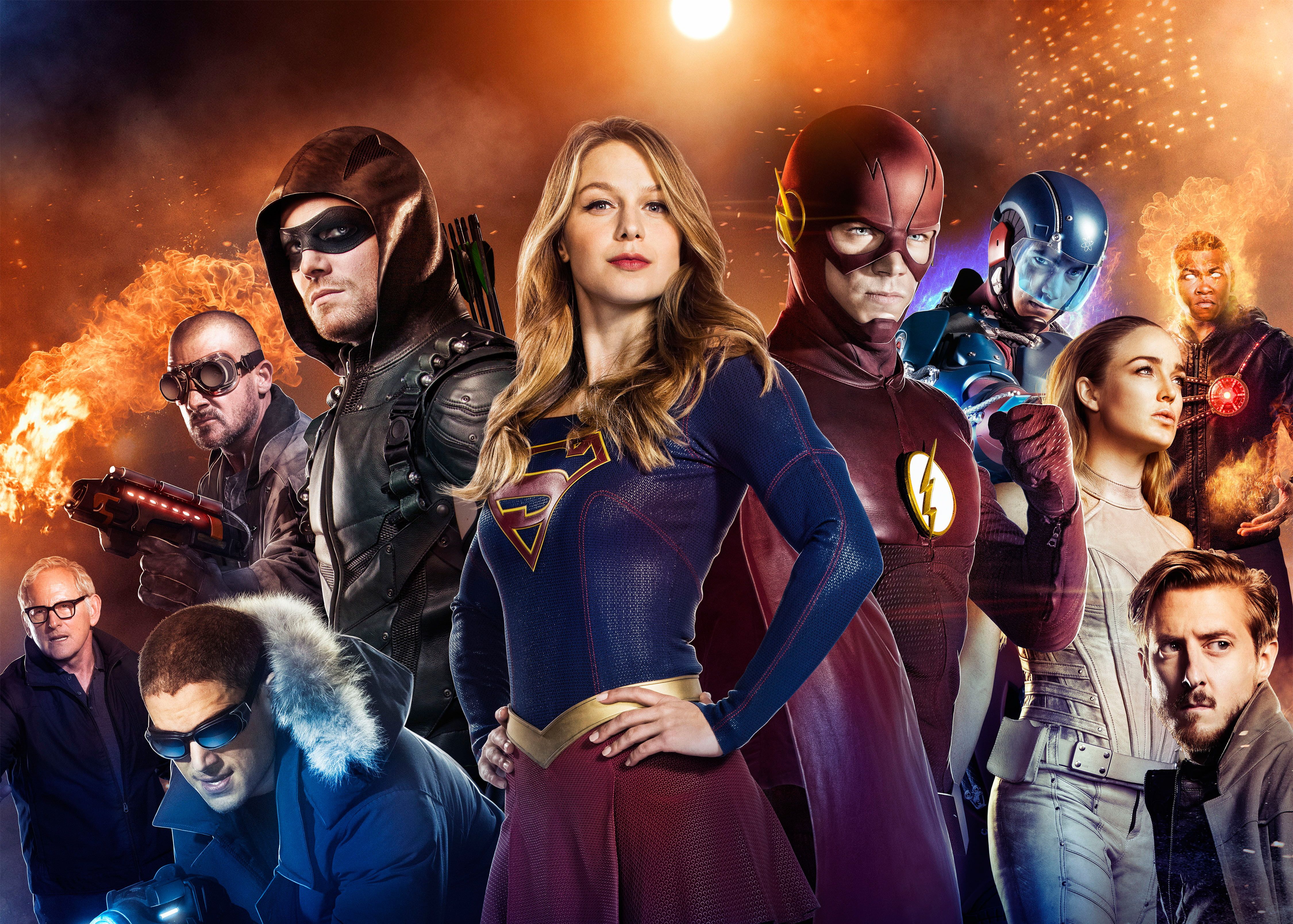 Supergirl DC Comics #Arrow K The Flash Legends of Tomorrow K #wallpaper #hdwallpaper #desktop. Supergirl, Supergirl and flash, Arrow tv series