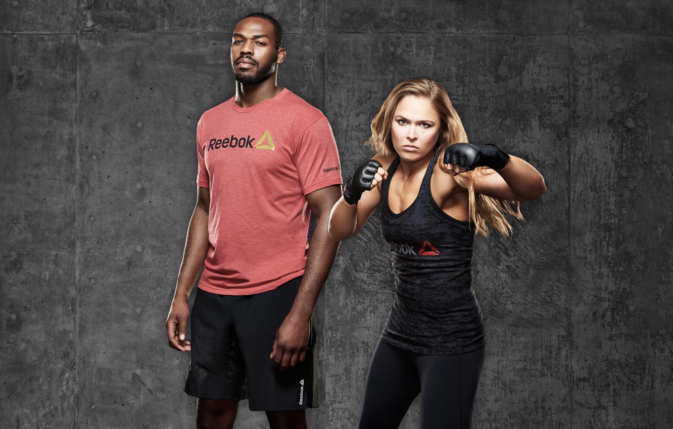 Wallpaper fighters, mma, Champions, jon jones, ufc, fighters, mixed martial arts, reebok, ronda rousey image for desktop, section спорт