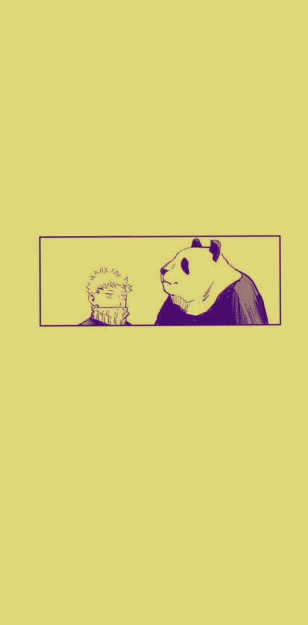 inumaki and panda wallpaper