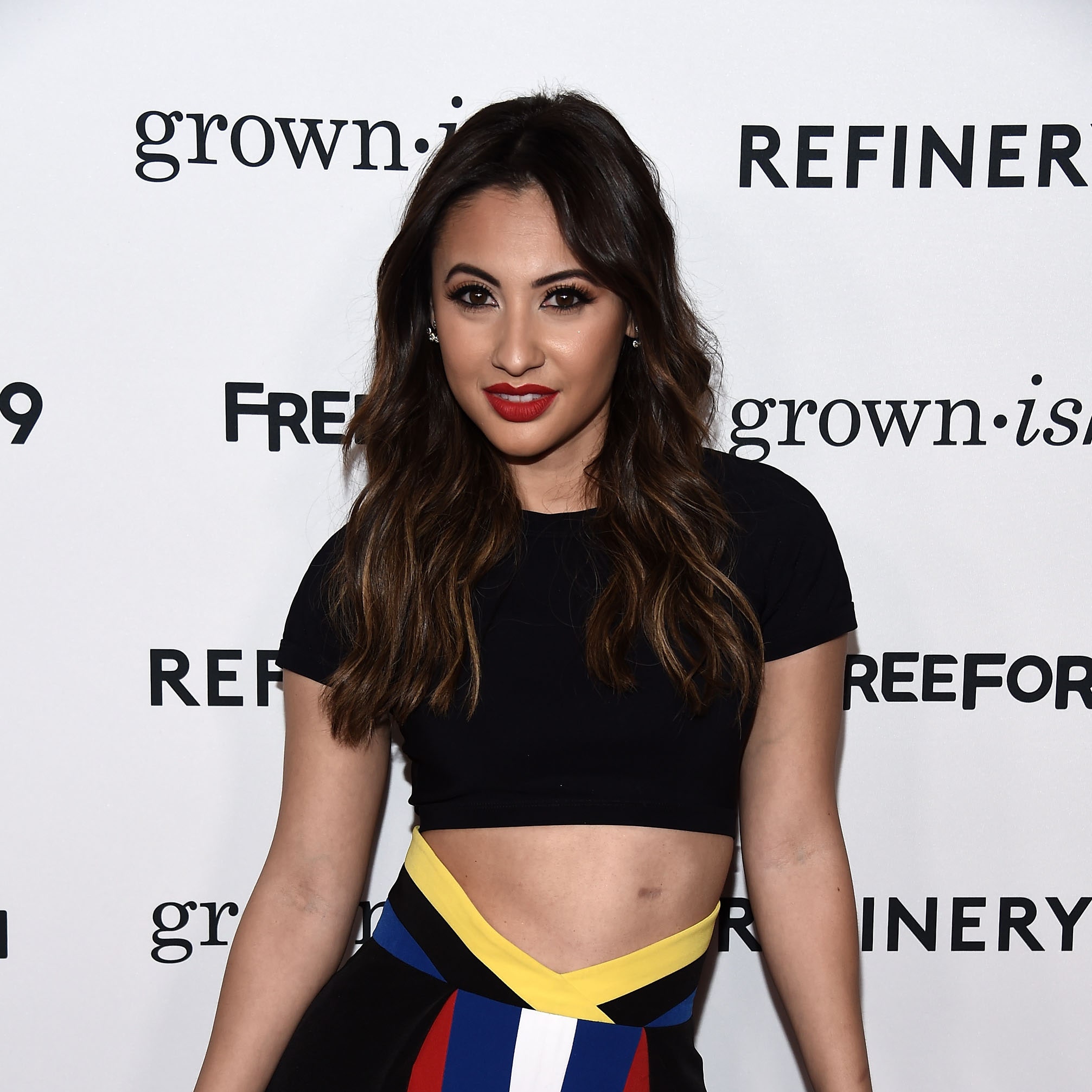 Francia Raisa Showed Kidney Donation Scar in a Crop Top at Grownish Premiere