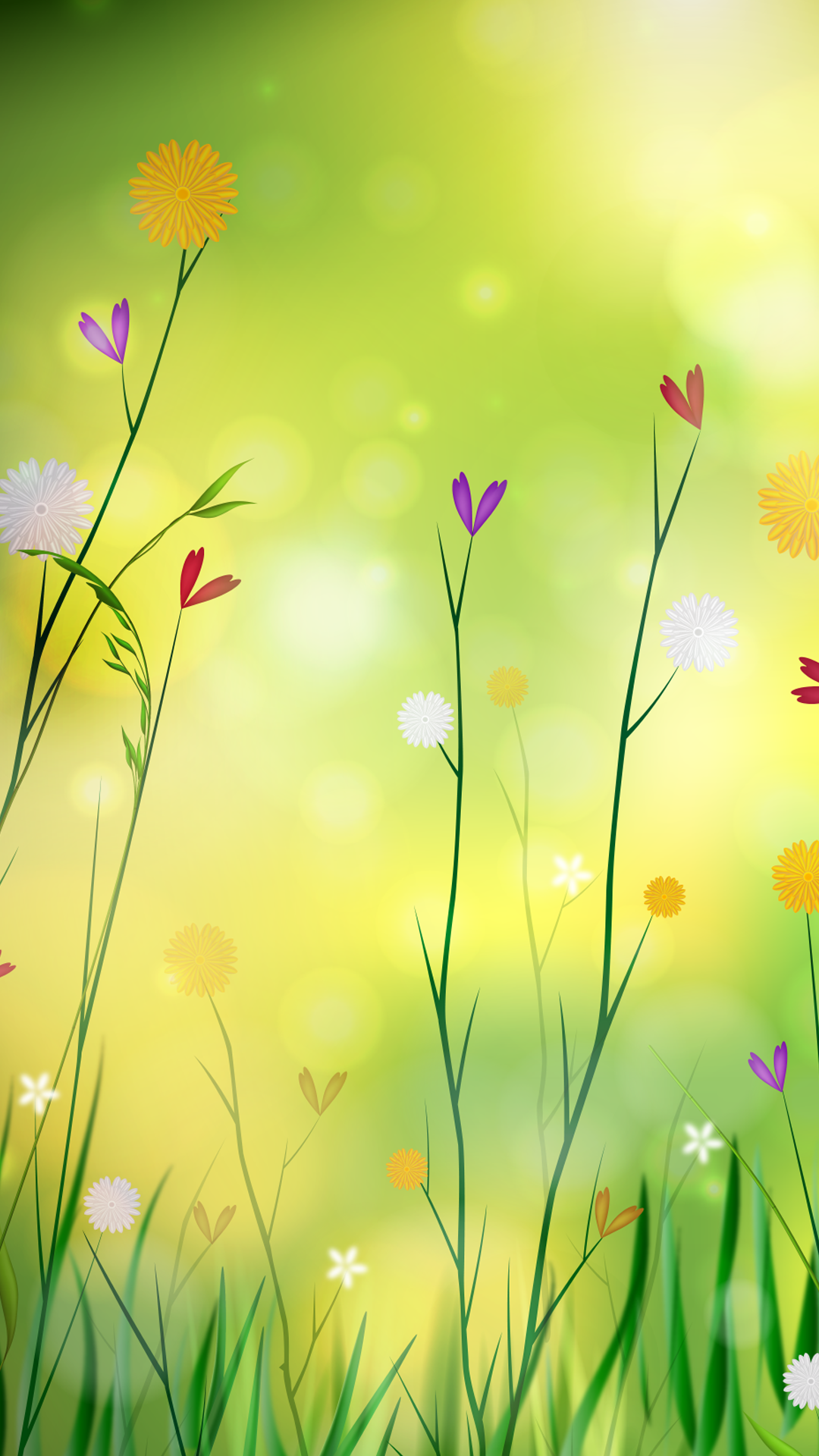 Spring Time Flowers iPhone 13 Pro Max Wallpaper