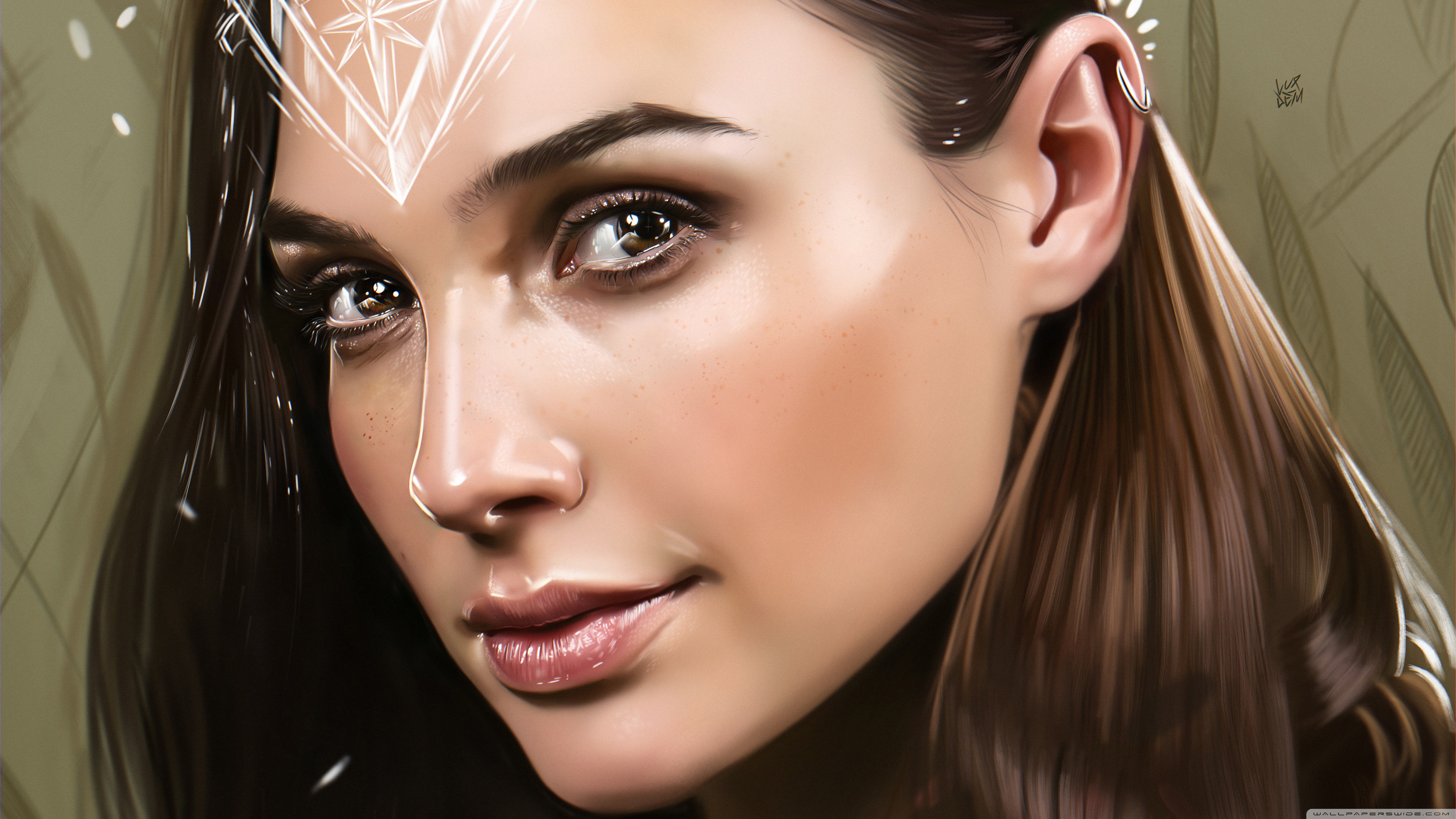 Gal Gadot Wonder Woman painting Art Ultra HD Desktop Background Wallpaper for 4K UHD TV, Widescreen & UltraWide Desktop & Laptop