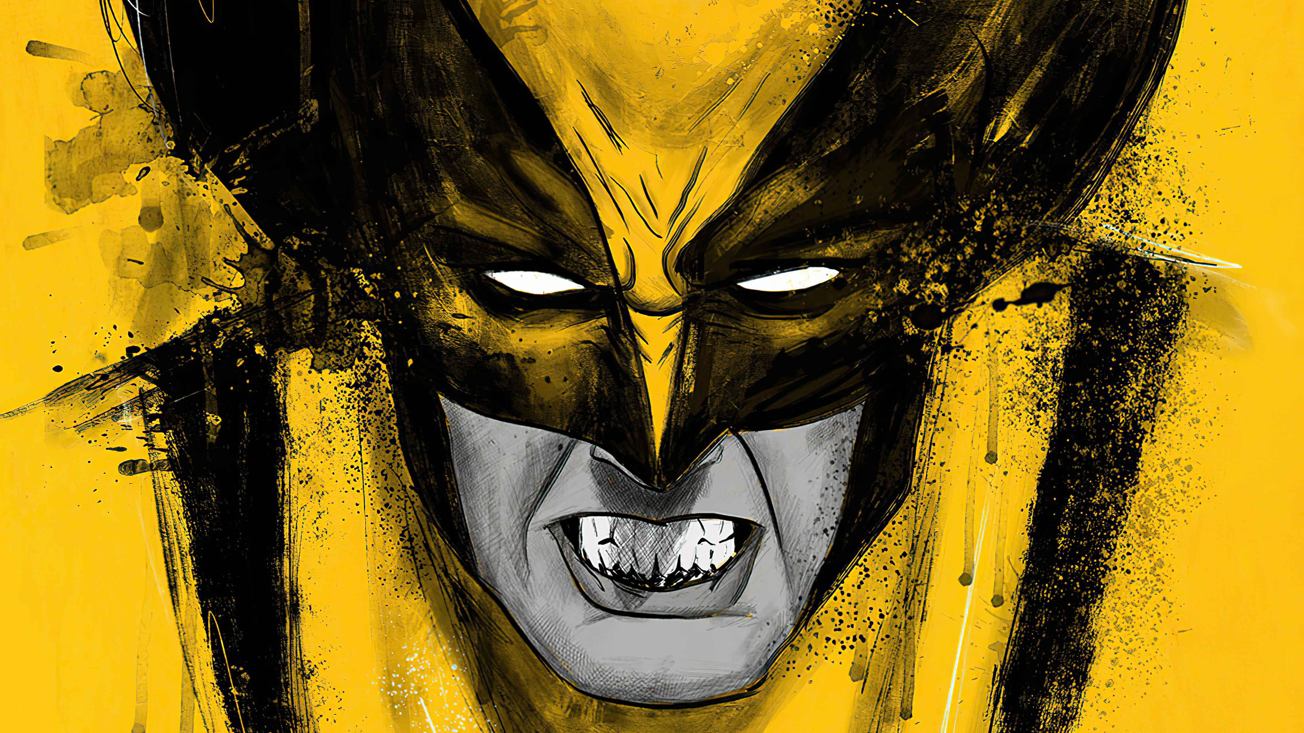 Wolverine Yellow Art 4k, HD Superheroes, 4k Wallpaper, Image, Background, Photo and Picture