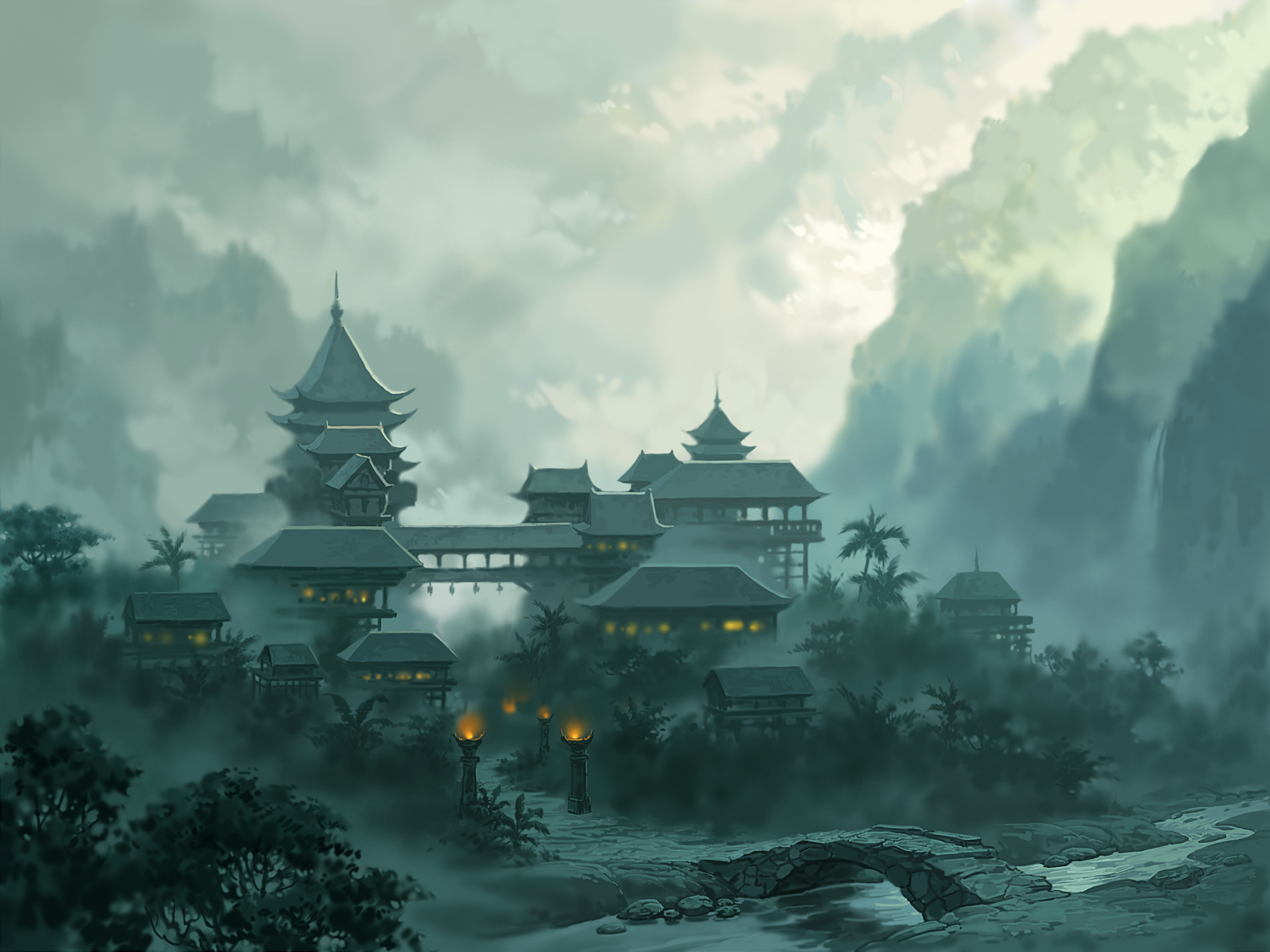 Misty China HD Wallpaper and Background