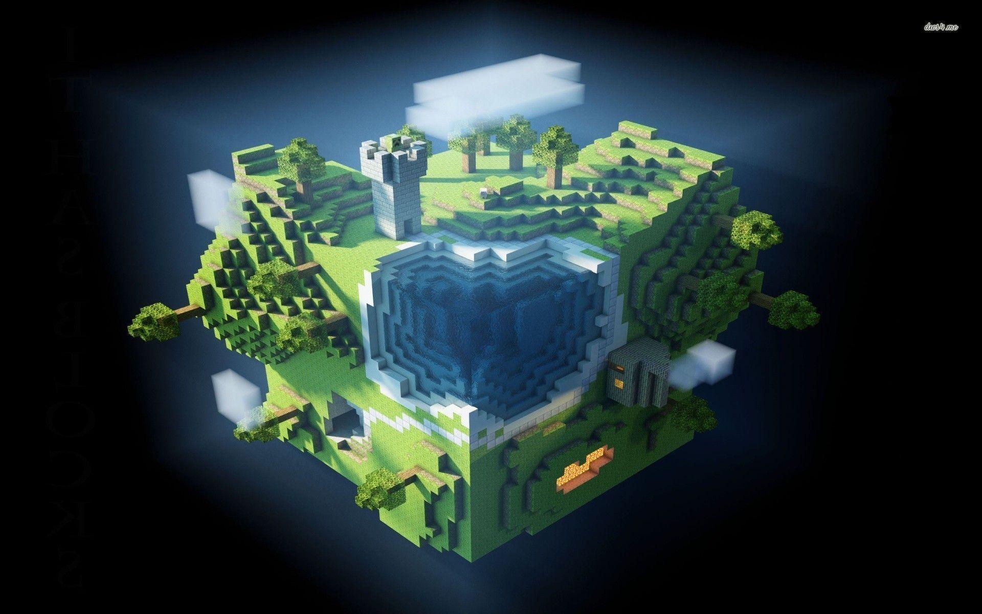 Earth Map Pixel HD Minecraft Wallpapers, HD Wallpapers