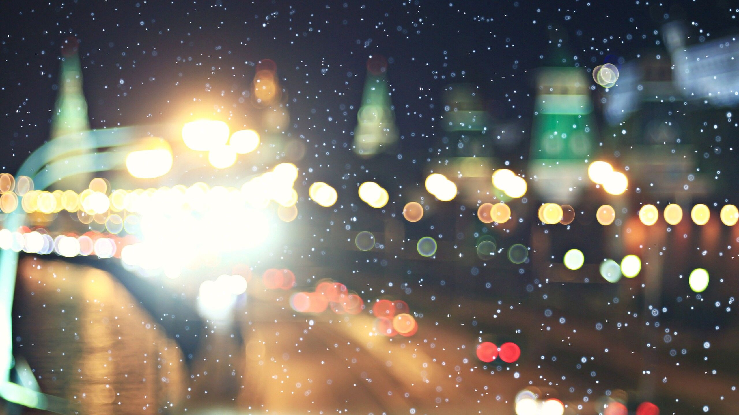 Blurry Lights Wallpaper Free 2560X1440 Blurry Lights Background