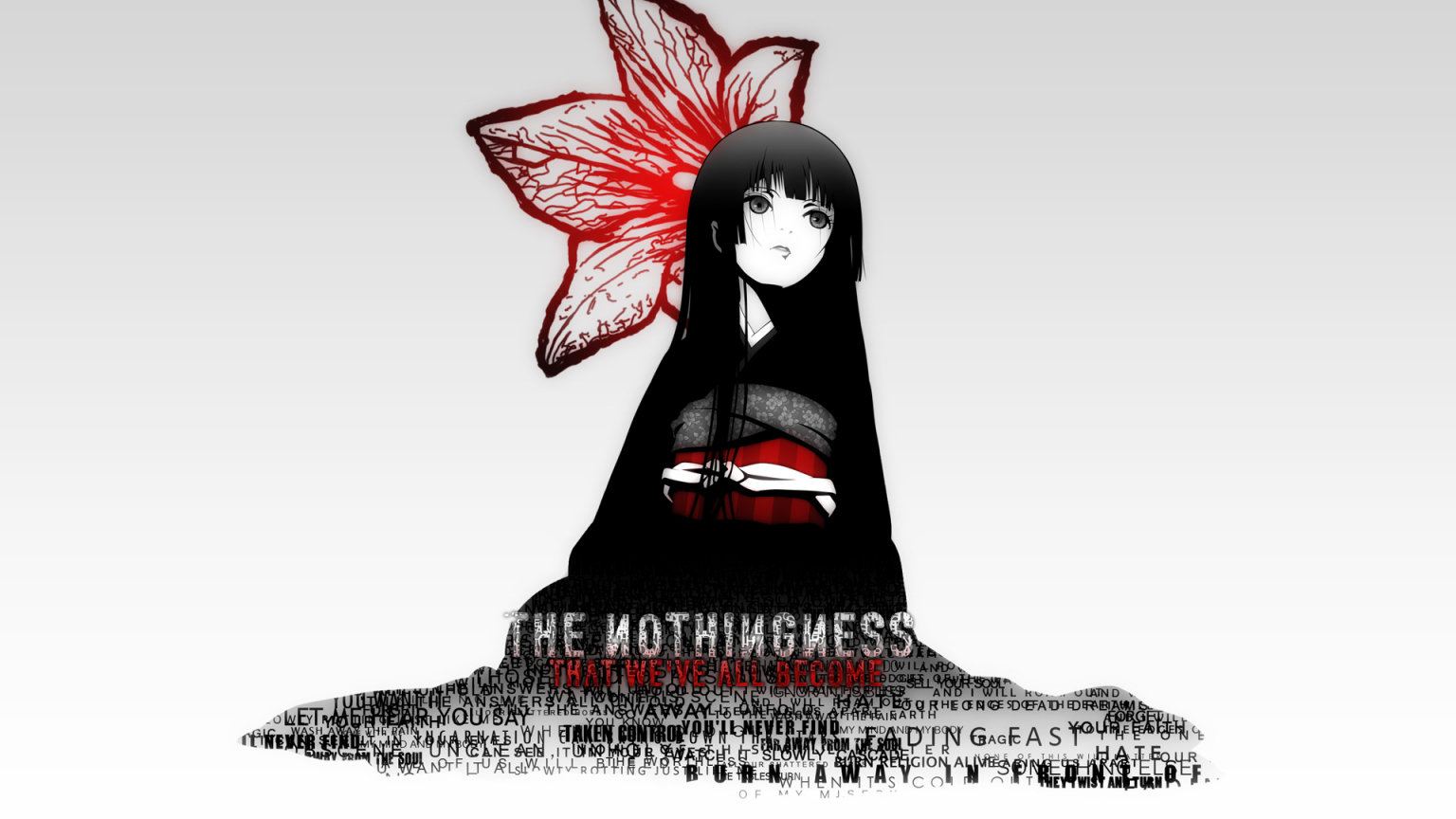 Free download black Hair Enma Ai Flowers Japanese Clothes Jigoku Shoujo [1920x1200] for your Desktop, Mobile & Tablet. Explore Japanese Black and White Wallpaper. White And Black Wallpaper, Black