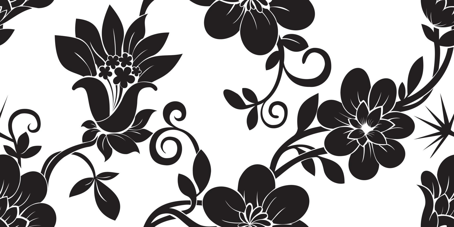 Seamless pattern Chrysanthemums, japanese floral pattern with bellflower and leaves on white background for wallpaper, textile, pabric and wrapping