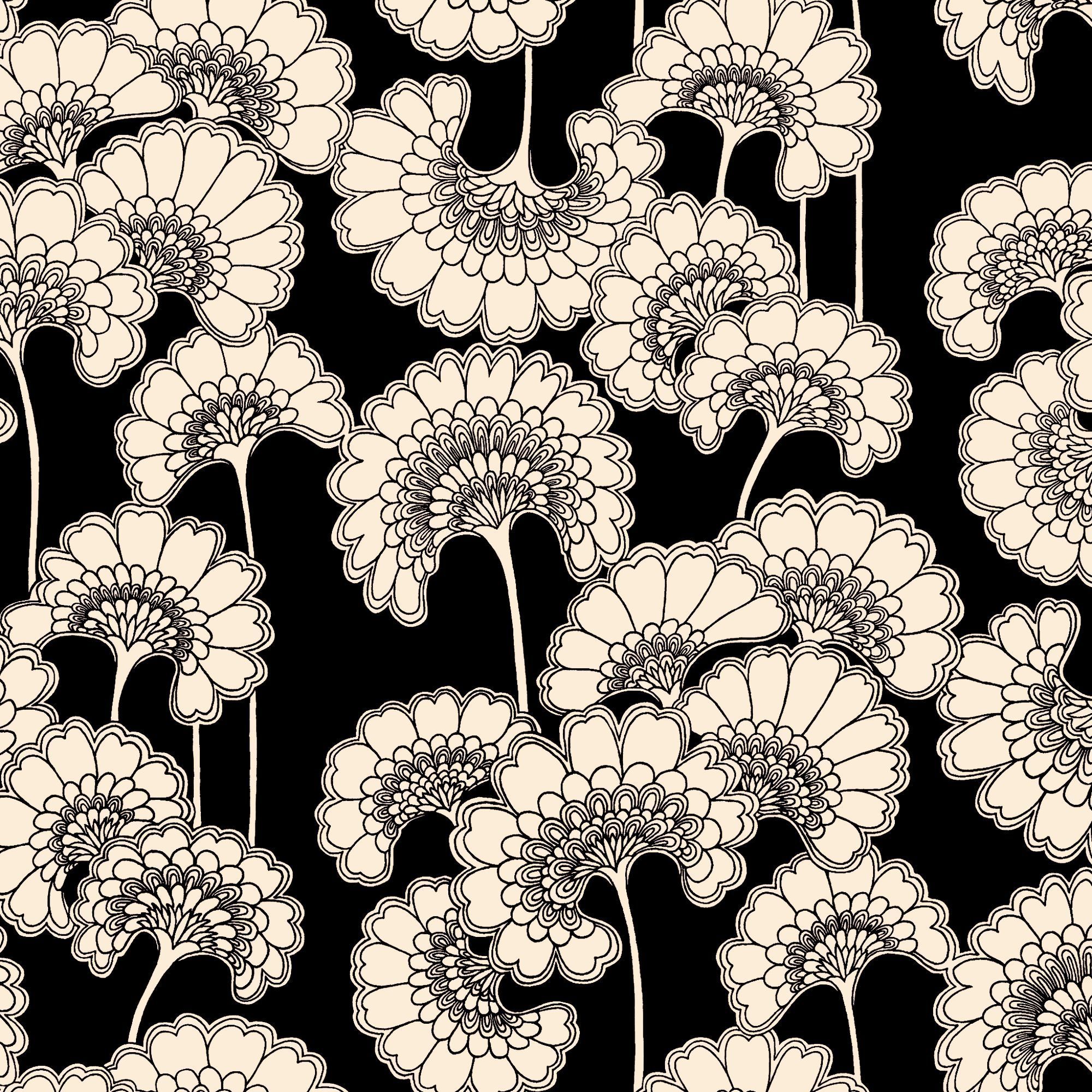 Japanese Floral Wallpaper