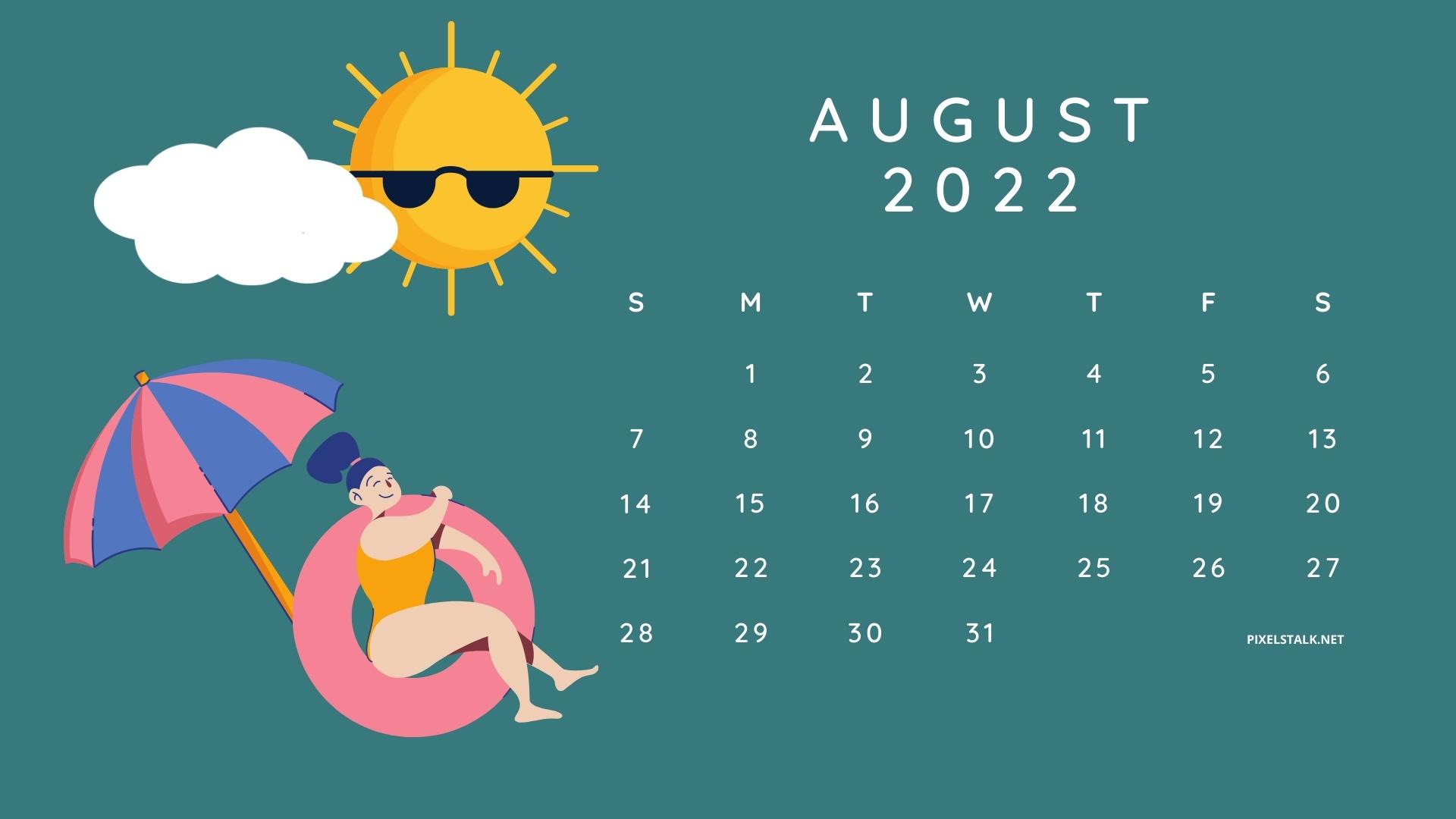 August 2022 Calendar Backgrounds HD