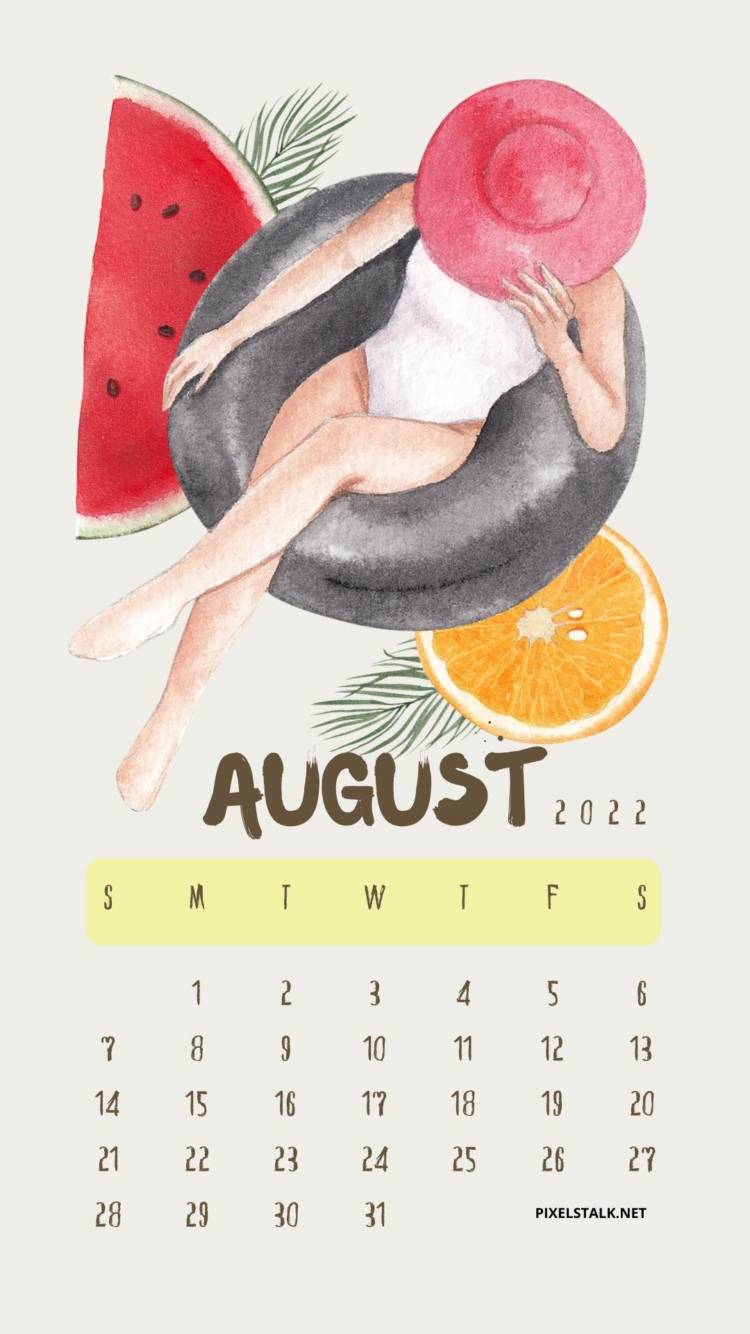 August 2022 Calendar iPhone Wallpapers HD