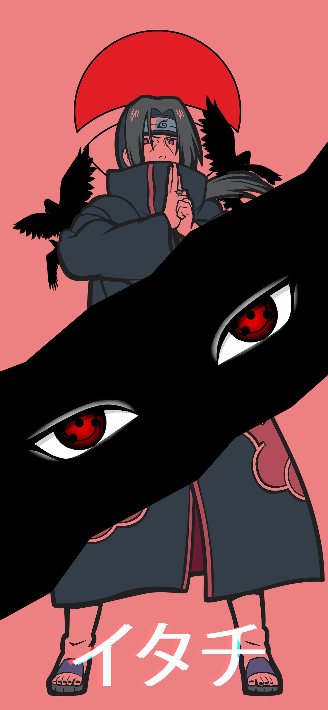 Wallpaper I made of one of my favourite characters, Itachi. Hope you guys like it. [OC]