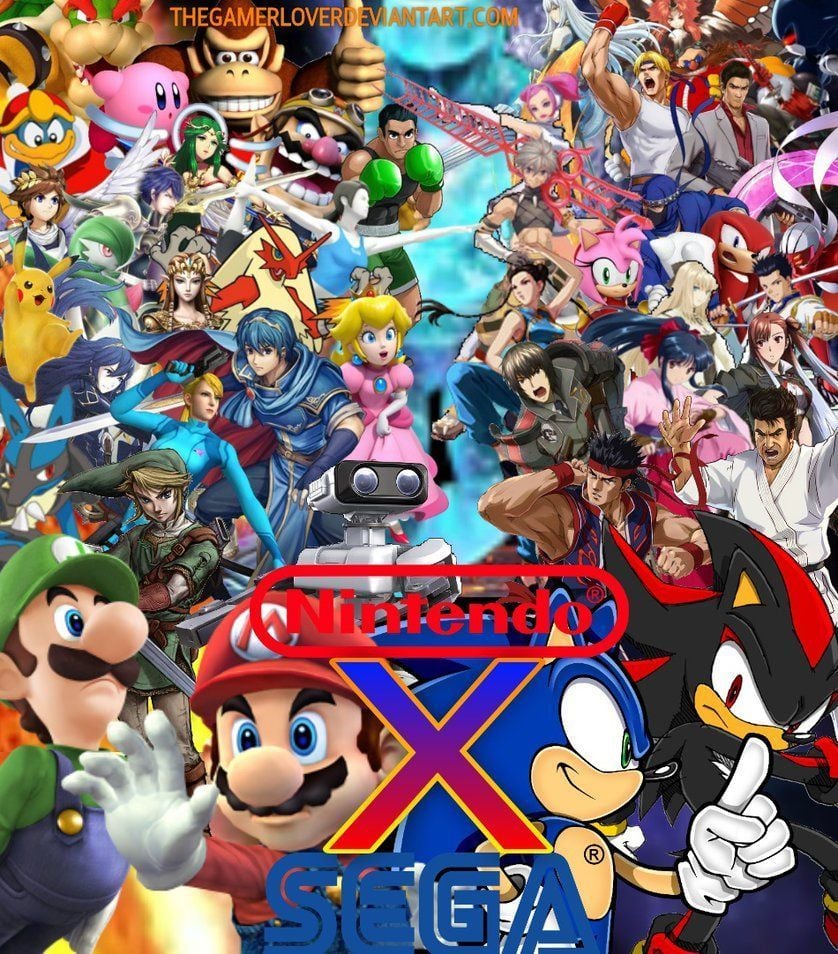 Nintendo X Sega Wallpaper (Remaked)
