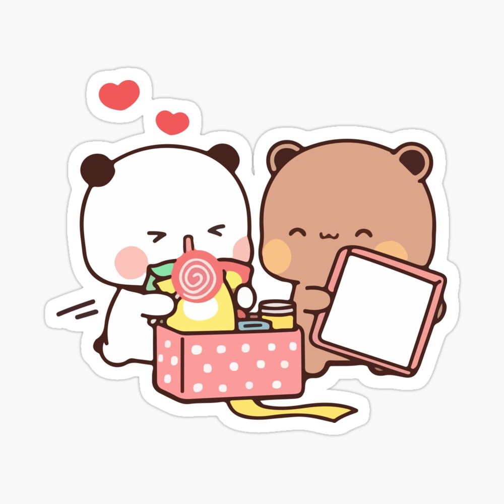 Panda Bear, Bubu Dudu Sticker By Dev Ilyass. Panda Bear, Panda, Cute Panda