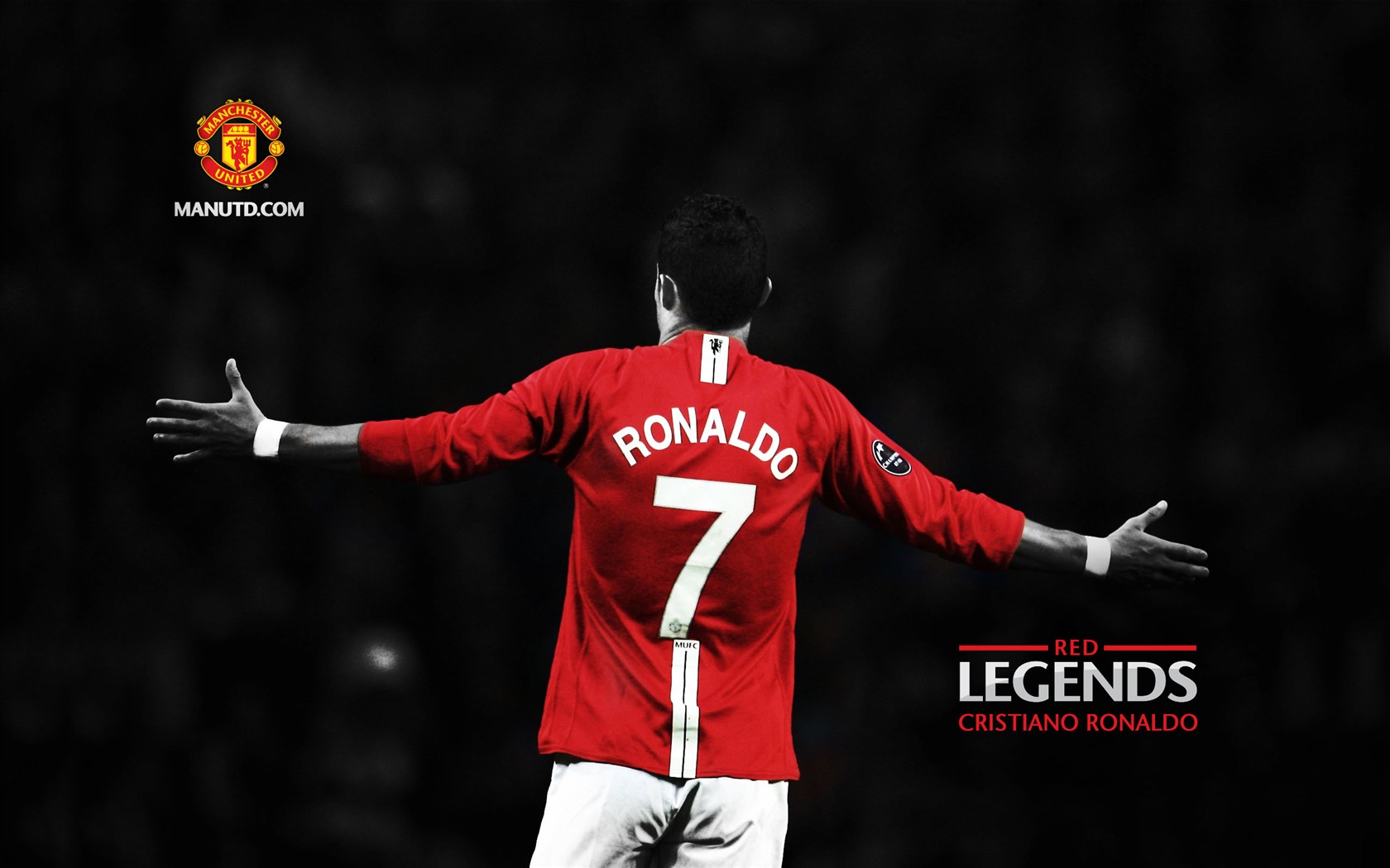 Cristiano Ronaldo Red Legends Manchester United Wallpaper