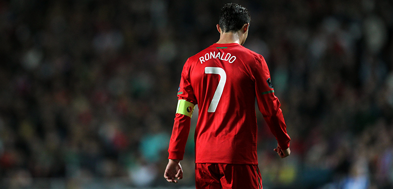 Photos Cristiano Ronaldo Red Sport Footbal T Shirt
