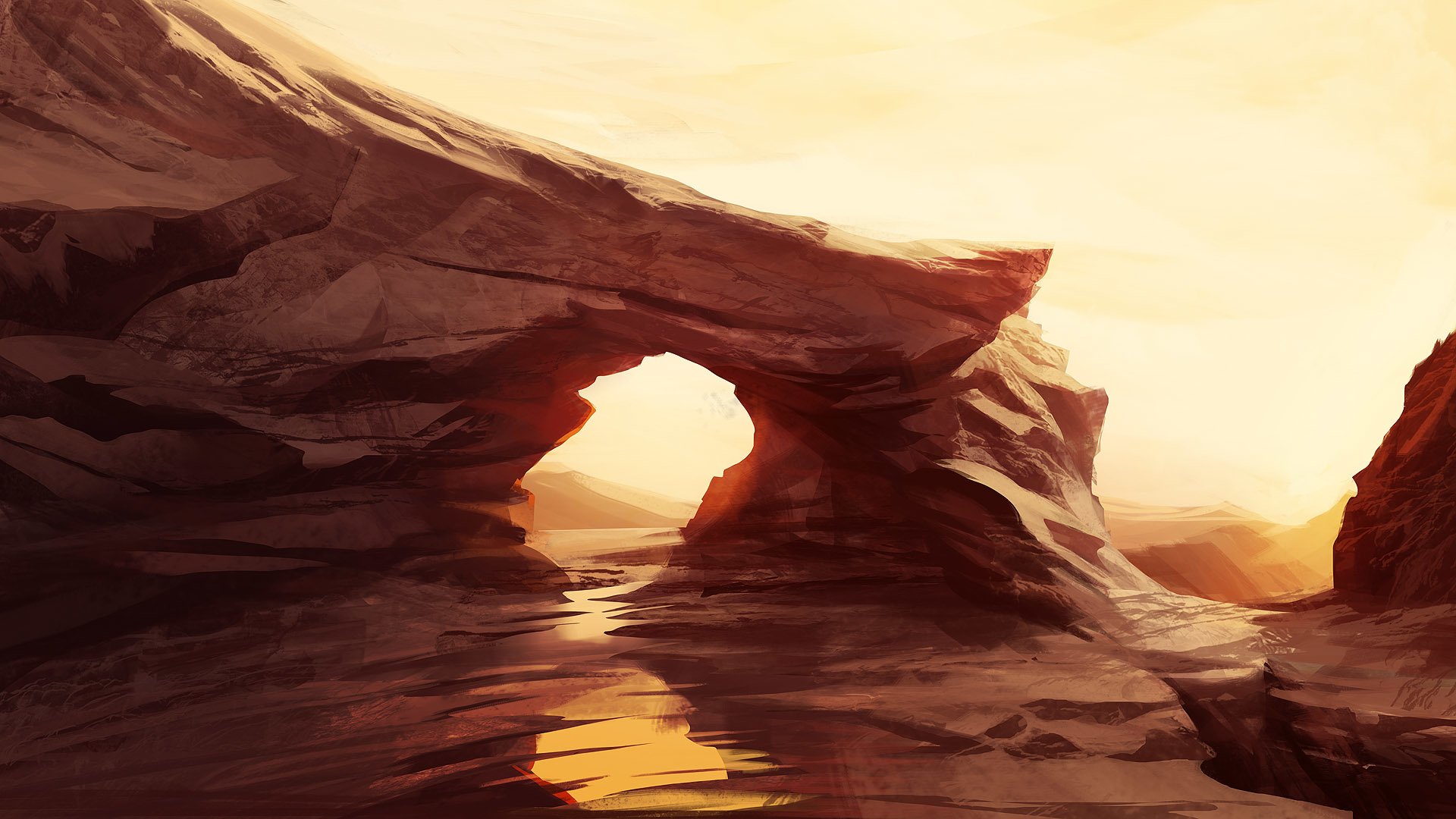 Artistic Desert HD Wallpaper