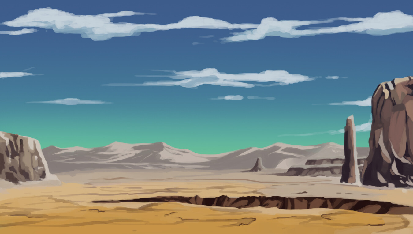 Anime Desert Background