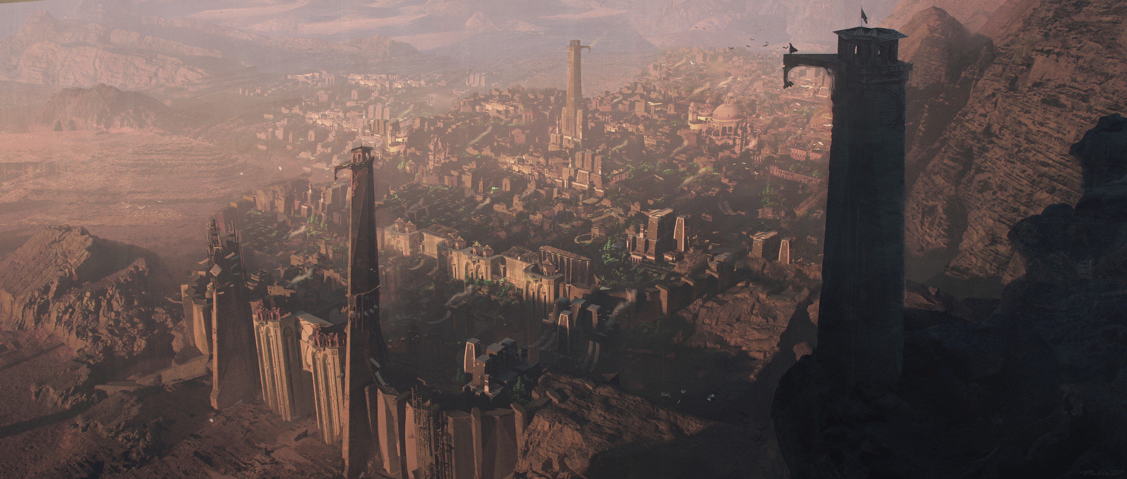 Desert City 4K wallpaper