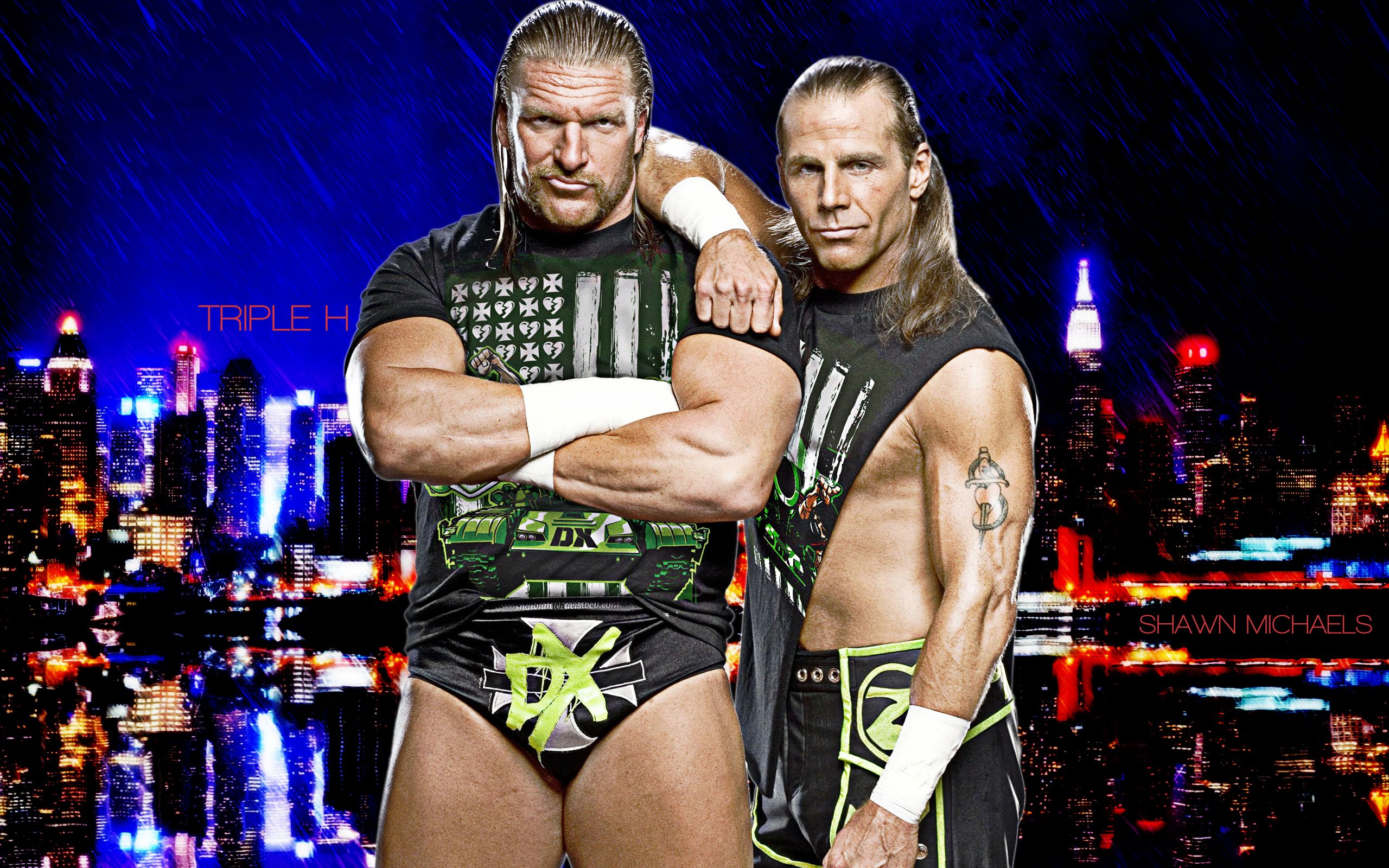 Triple H & Shawn Michaels (D Generation X). Shawn michaels, Triple h, Wwe wallpaper