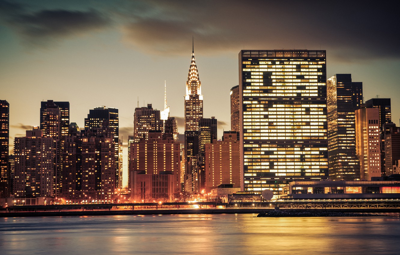 Wallpaper city, New York, New York, Chrysler Building image for desktop, section город