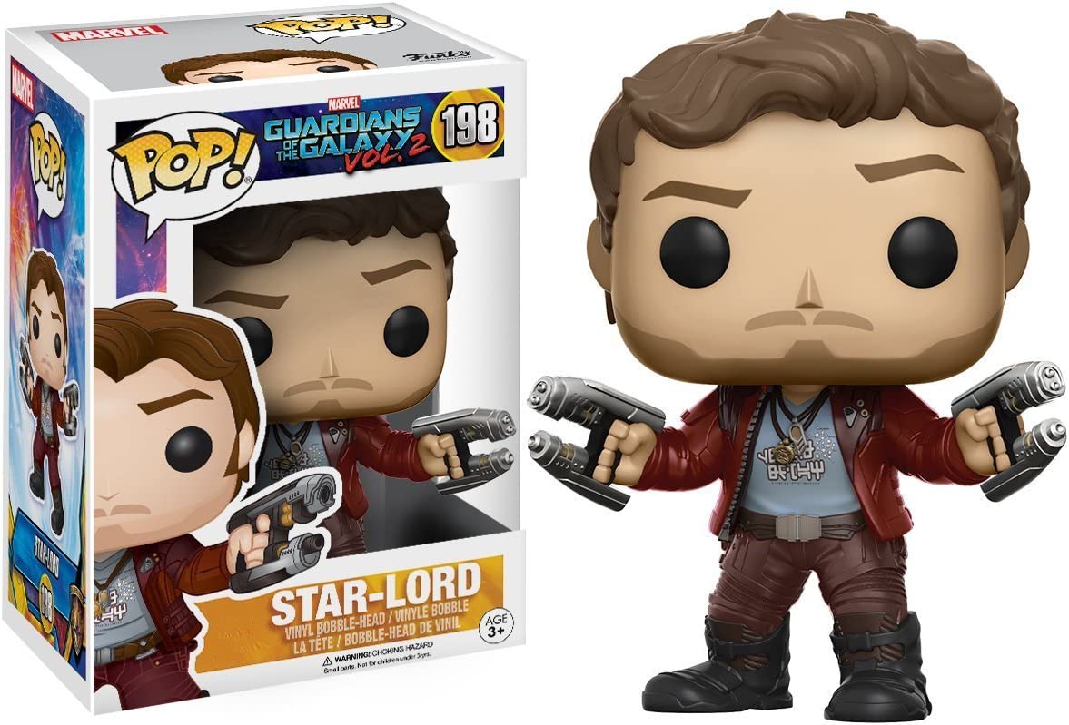 Funko Pop! Marvel: Guardians of the Galaxy Vol. 2 Lord Vinyl Figure (Bundled with Pop Box Protector Case), Toys & Games