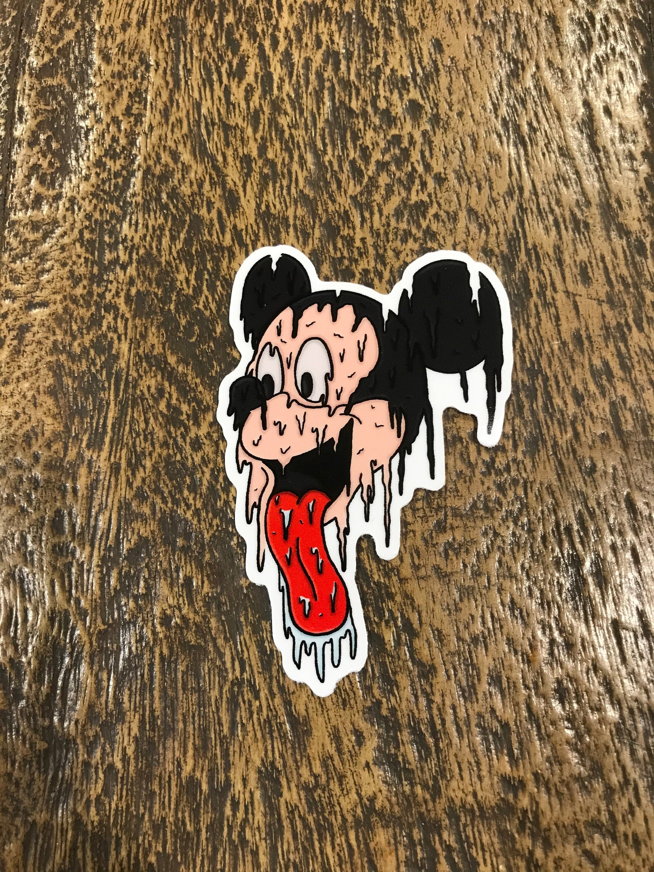 Drippy Mickey Mouse Vinyl Sticker