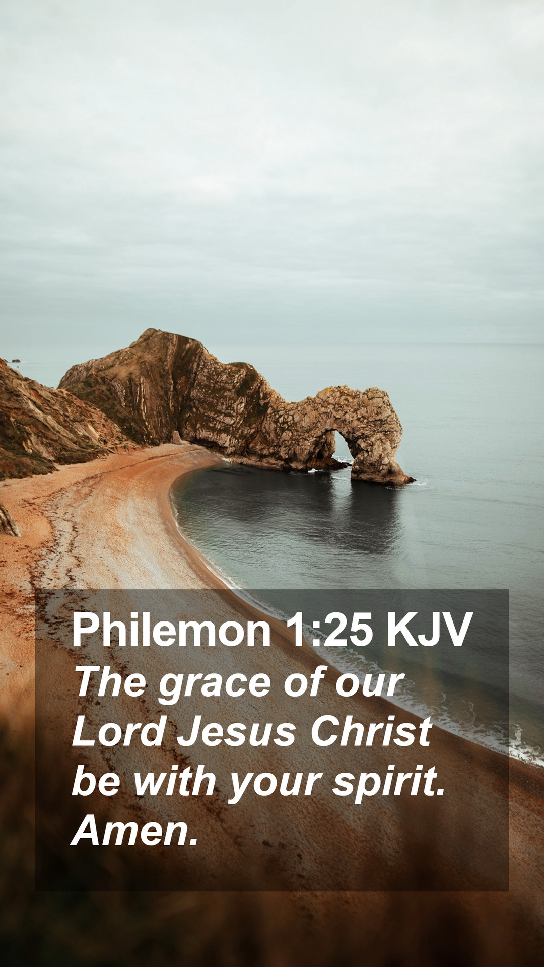 Philemon 1:25 KJV Mobile Phone Wallpaper grace of our Lord Jesus Christ be with your