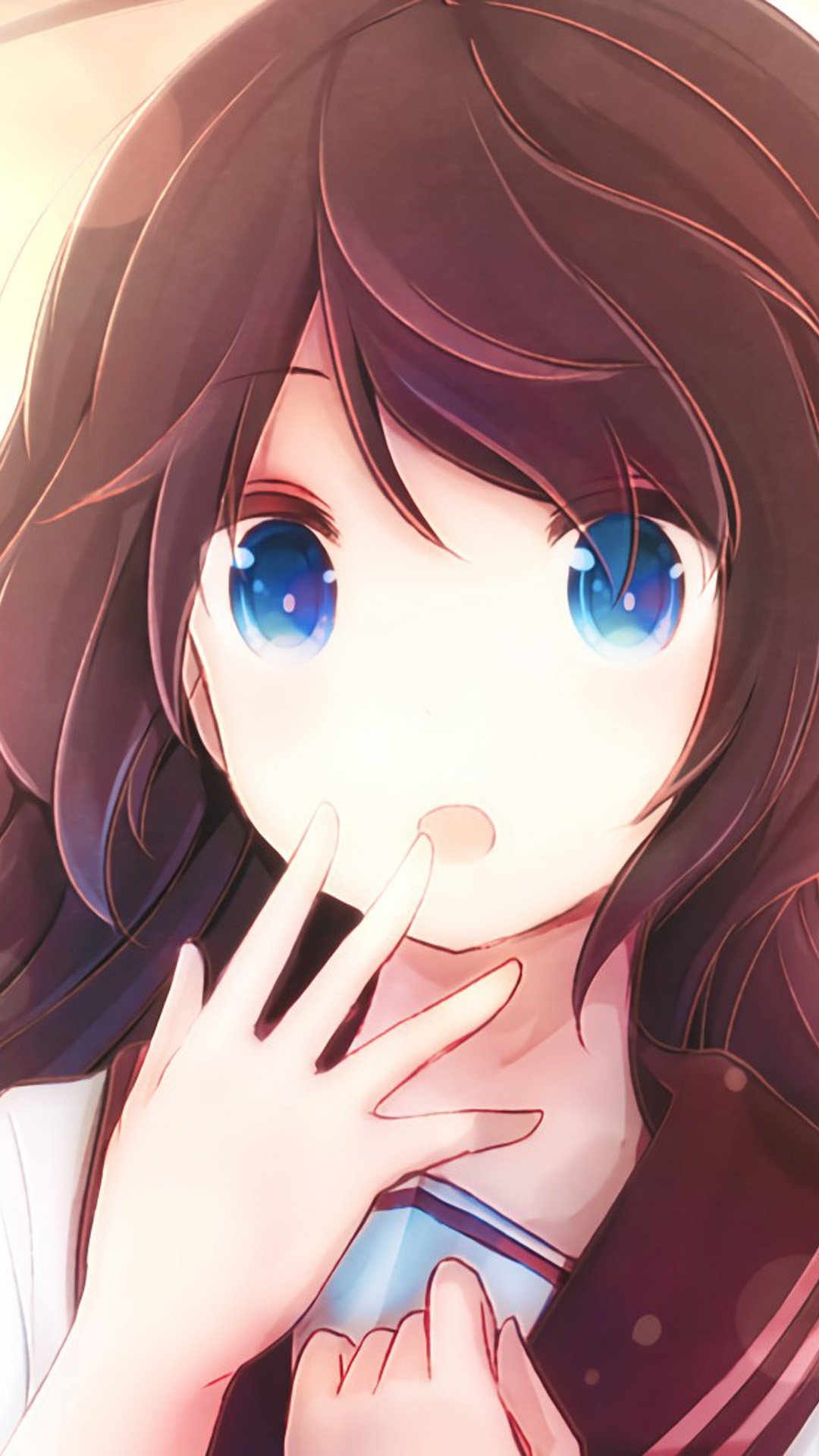 Blue Eyes Anime Girl 4K Ultra HD Mobile Wallpaper
