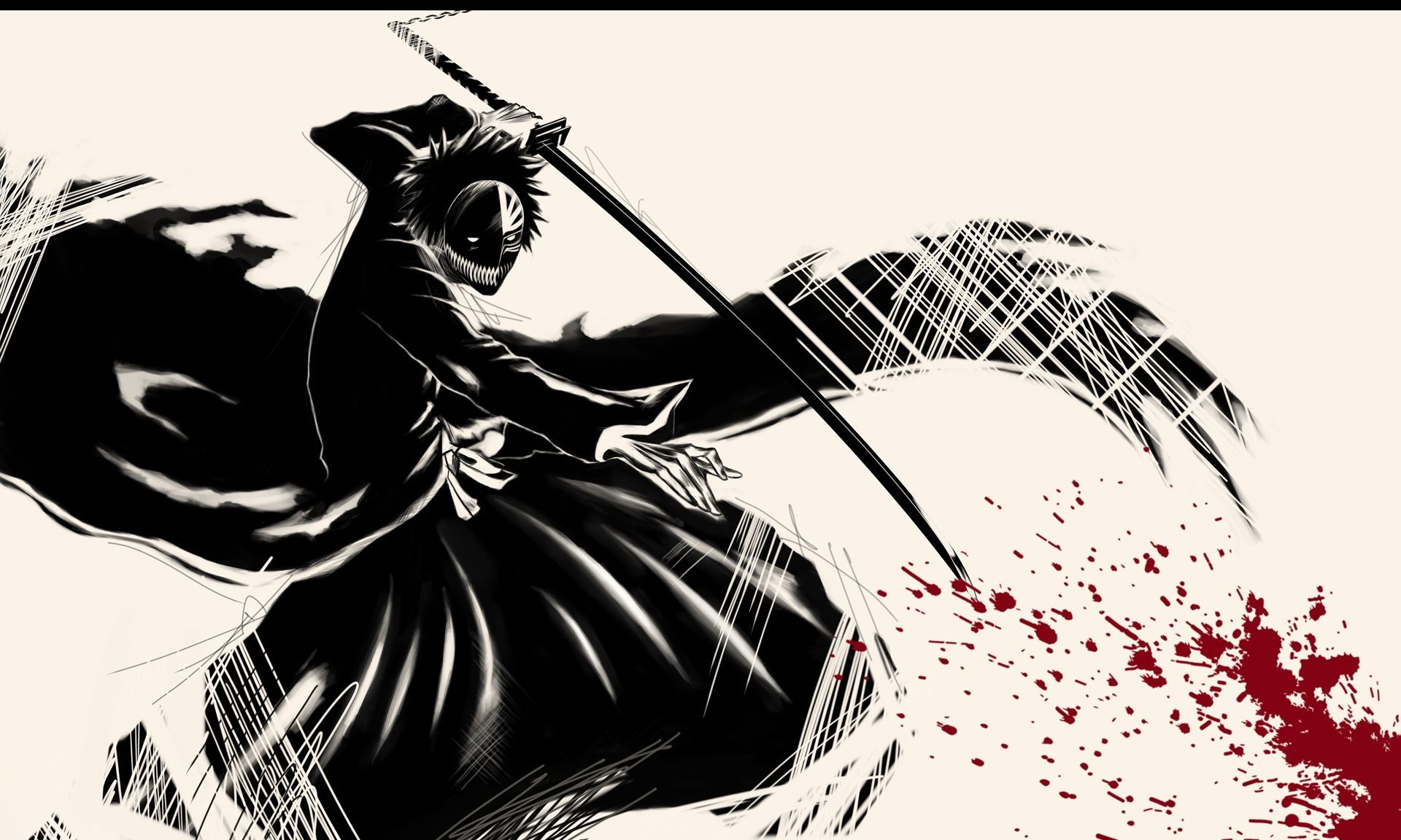 Image result for ichigo black and white and red. Bleach anime, HD anime wallpaper, Bleach characters