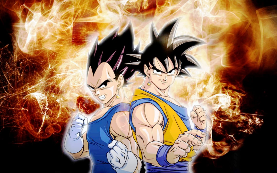 Goku And Vegeta Desktop Wallpapers Wallpaper Cave