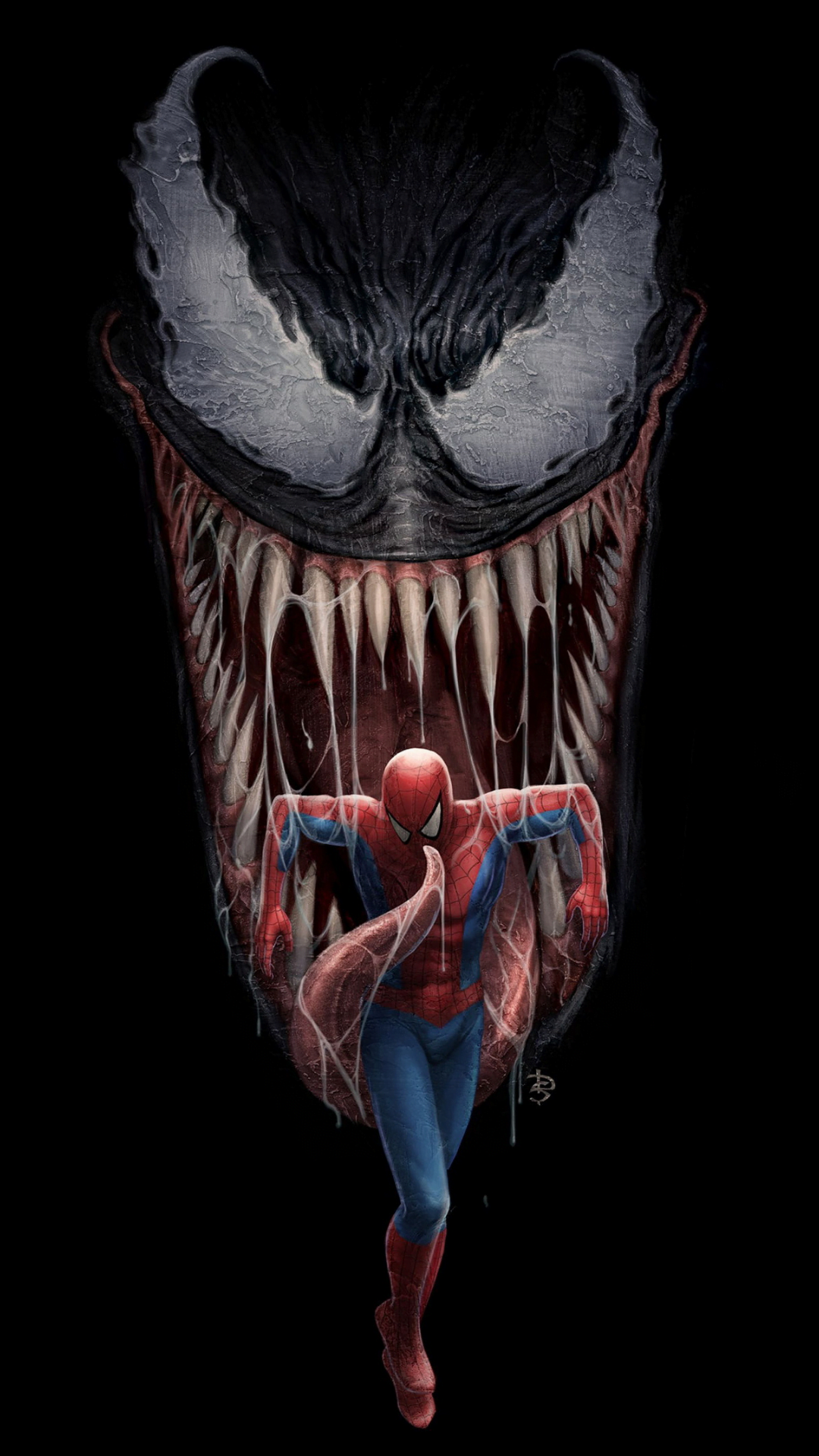 Spiderman venom artwork 4k digital art wallpaper for phone, WallpaperUpdate, Best iPhone Wallpaper and iPhone background