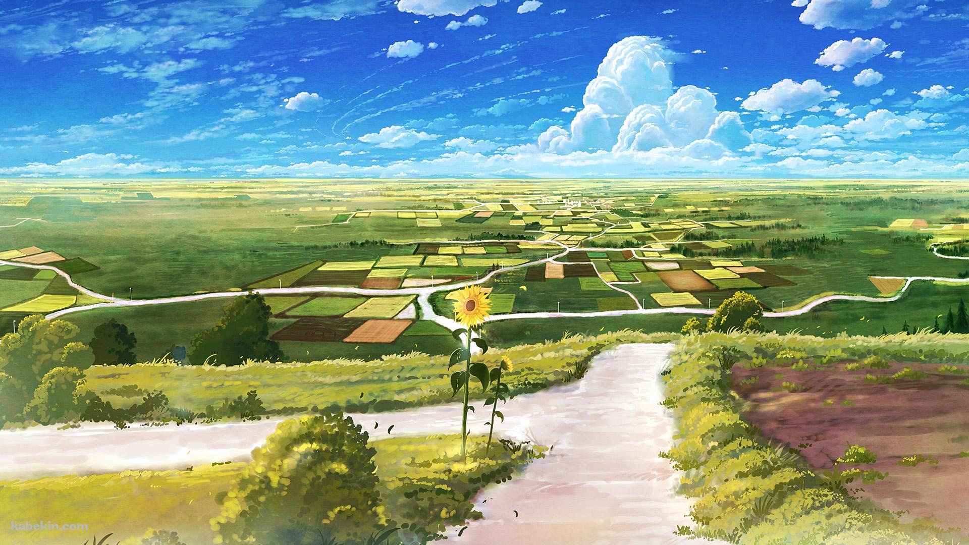 Anime Landscape with Clouds