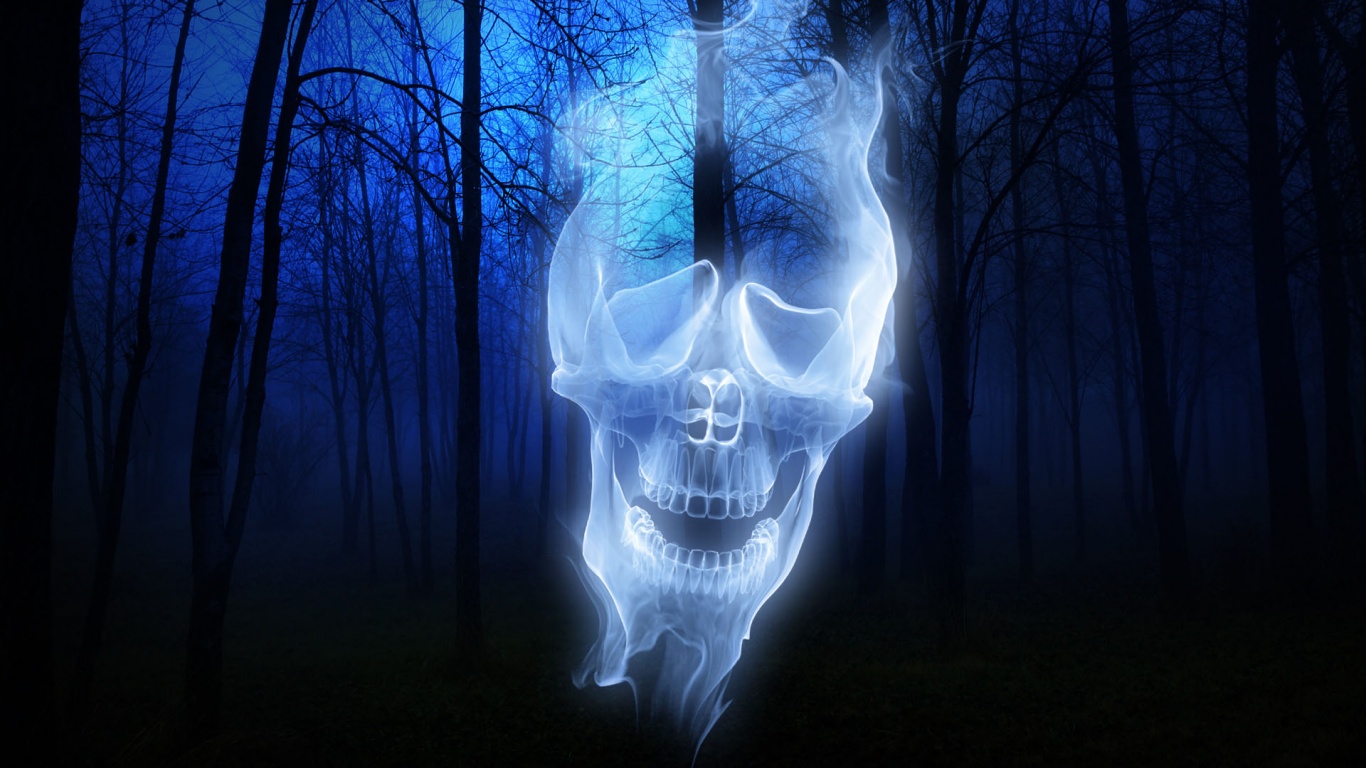 Ghost Skull PC Wallpaper