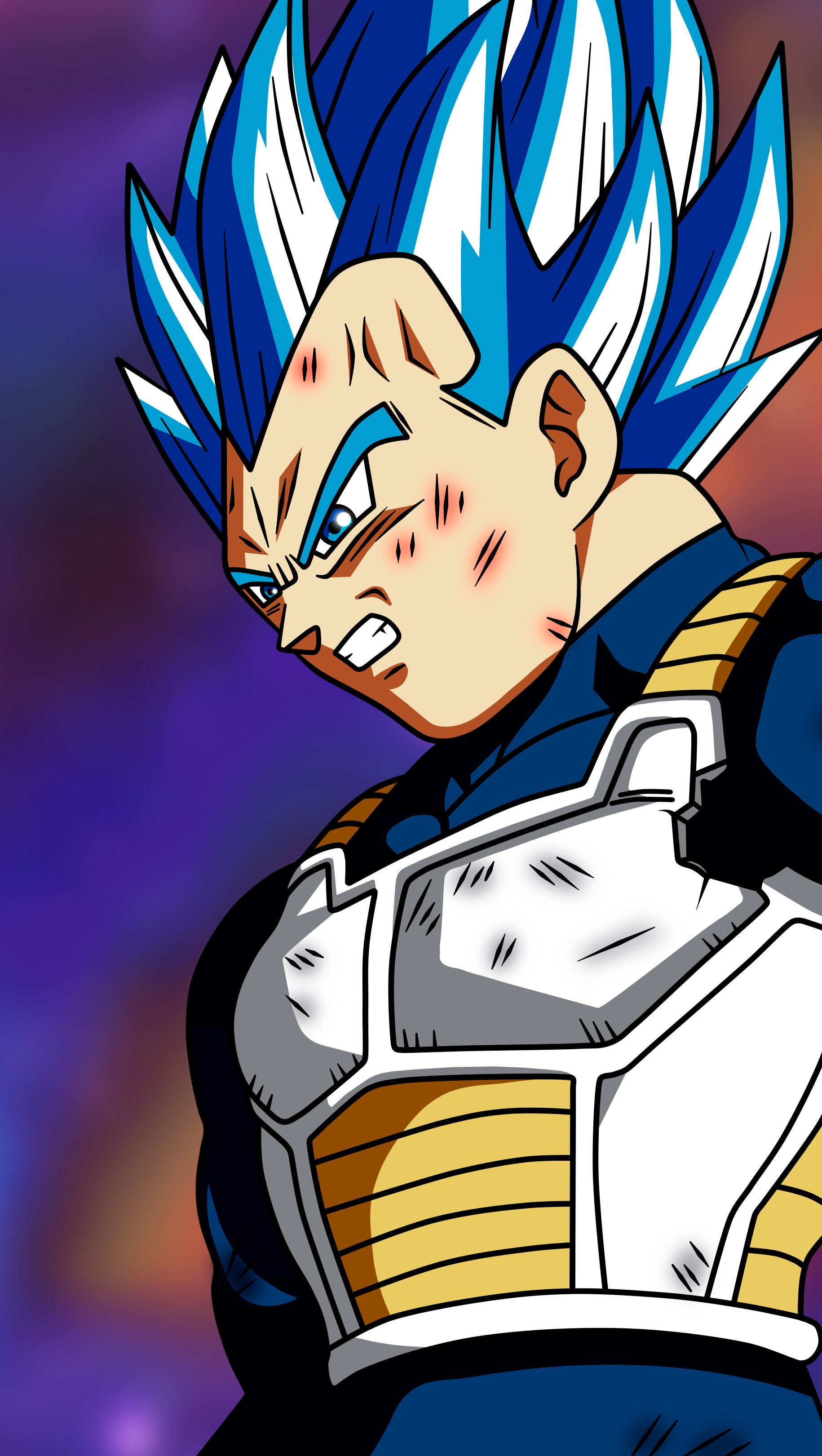 Vegeta Super Saiyan Blue Dragon Ball Super Anime Wallpaper