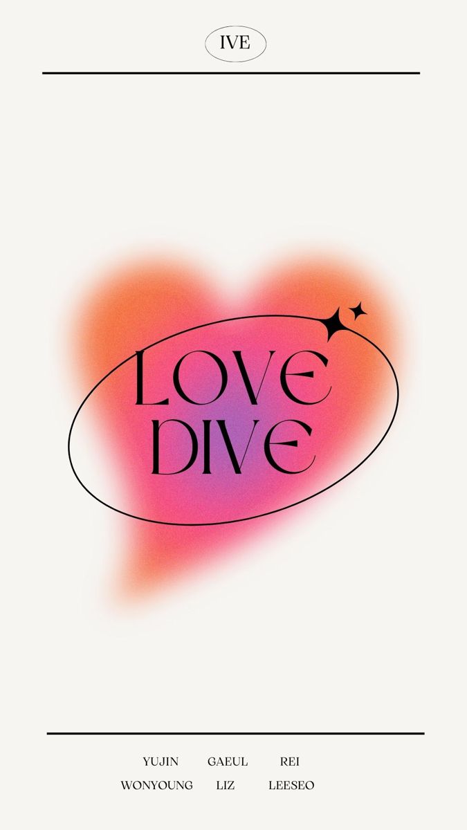 ive love dive lockscreen. Minimalist wallpaper phone, iPhone wallpaper tumblr aesthetic, Graphic poster art