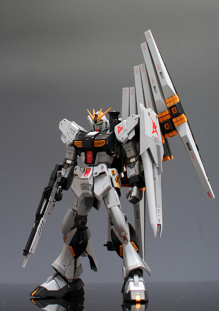 HGUC RX 93 Nu Gundam: Painted Build. Wallpaper Size Image