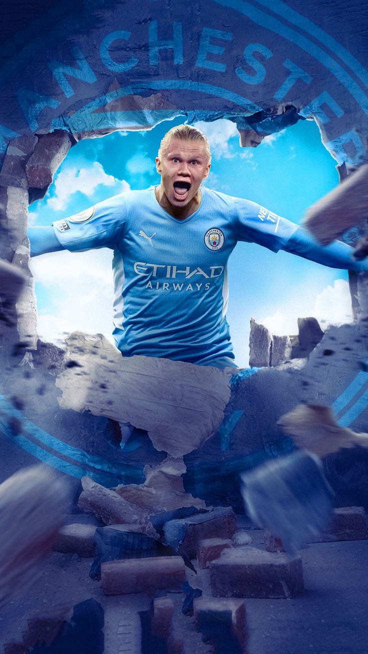 Haaland Man City Wallpaper Discover more Erling Haaland, Football, Haaland, Haaland Man. City wallpaper, Manchester city wallpaper, Photography studio background