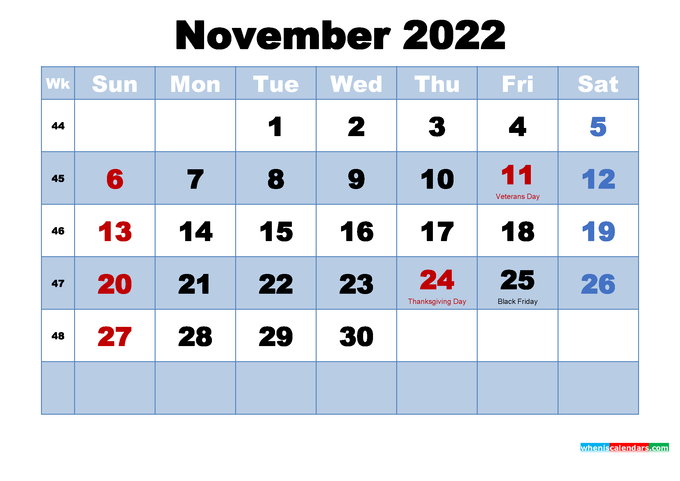 November 2022 Calendar Wallpapers High Resolution