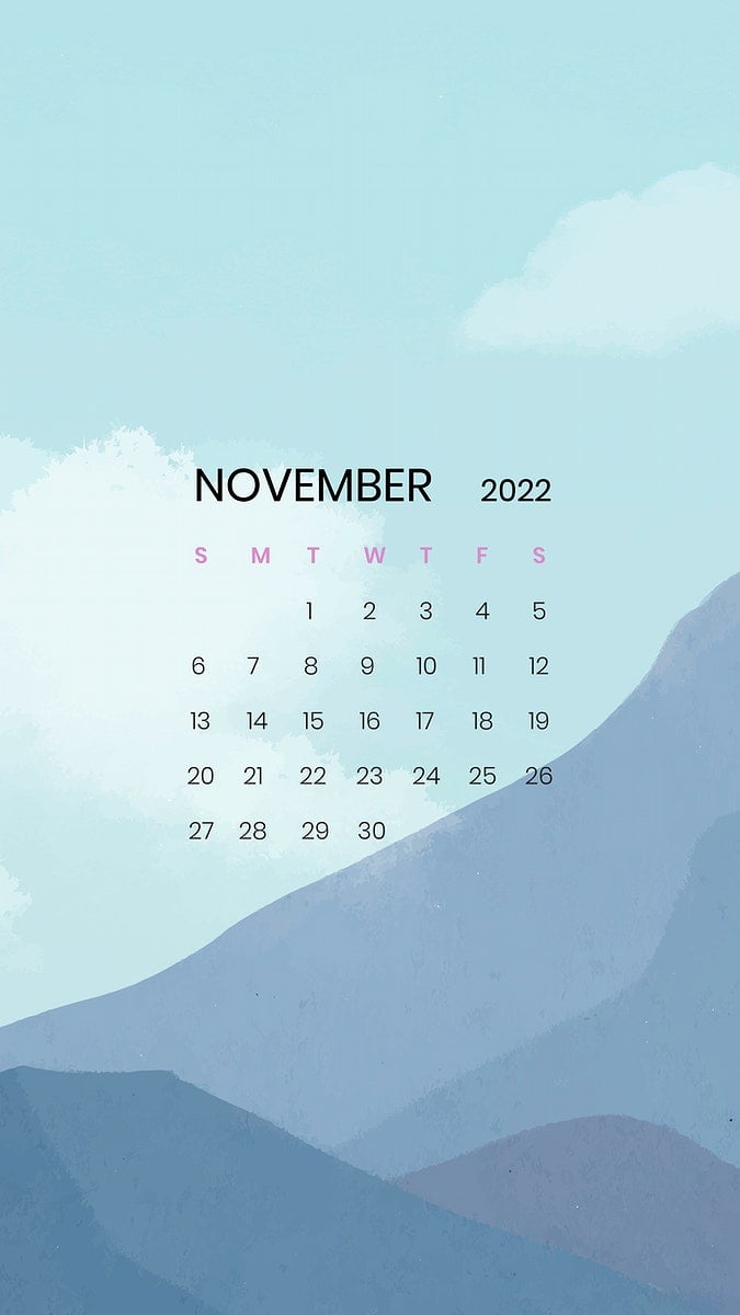 2022 Calendar Hd November Image