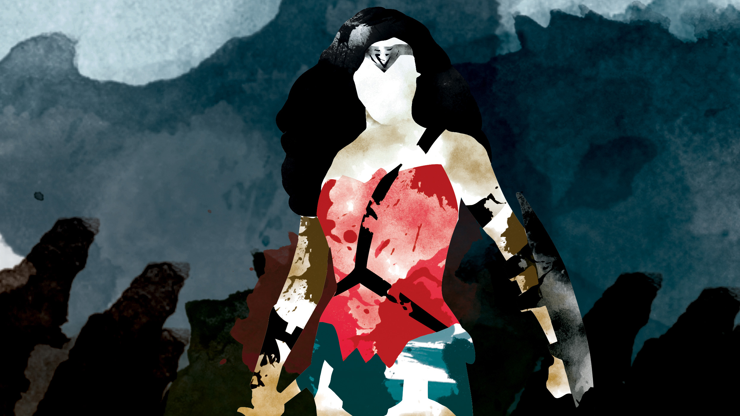 Wonder Woman Watercolor Art, HD Superheroes, 4k Wallpaper, Image, Background, Photo and Picture