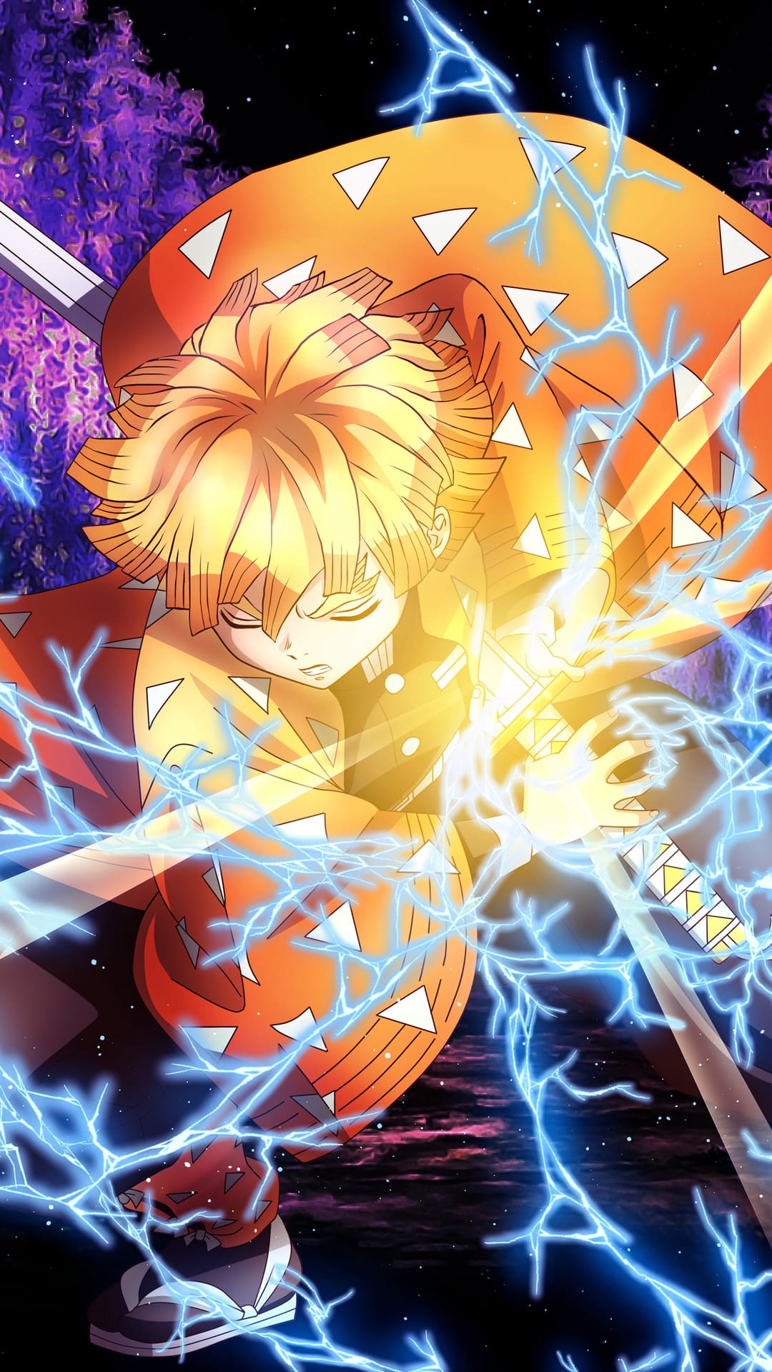 Zenitsu Agatsuma Wallpaper Zenitsu Background
