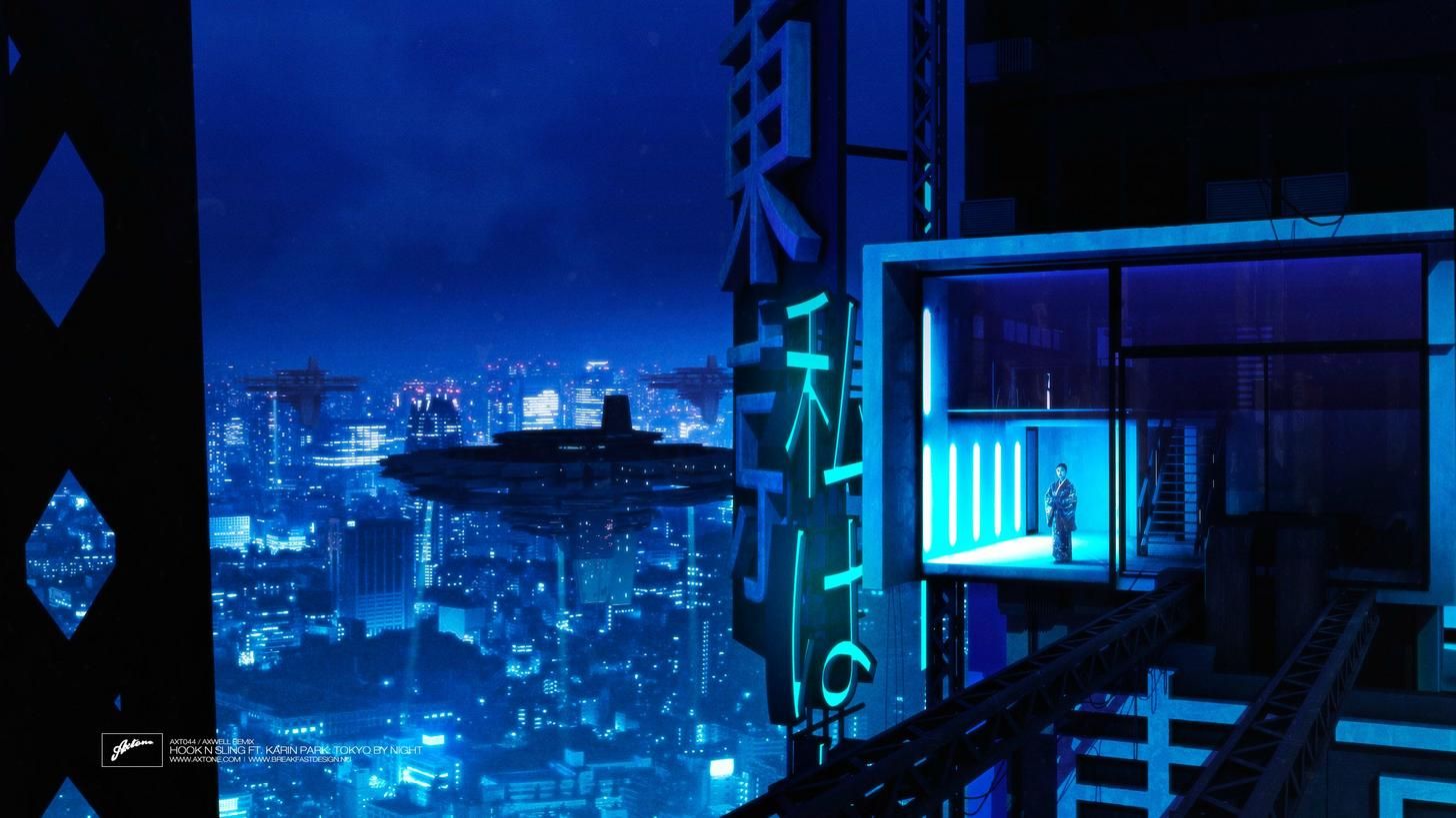 Artwork Wallpaper For A Track Called Tokyo By Night. Futuristic City, Cyberpunk City, Cyberpunk